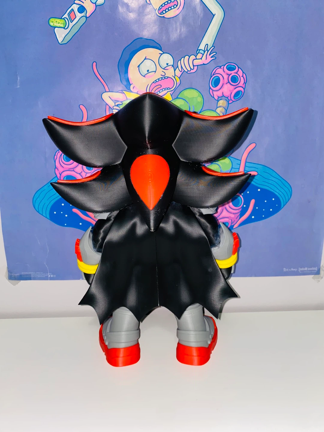 Shadow the Hedgehog x Batman Custom 3D Printed Figure - photo 4