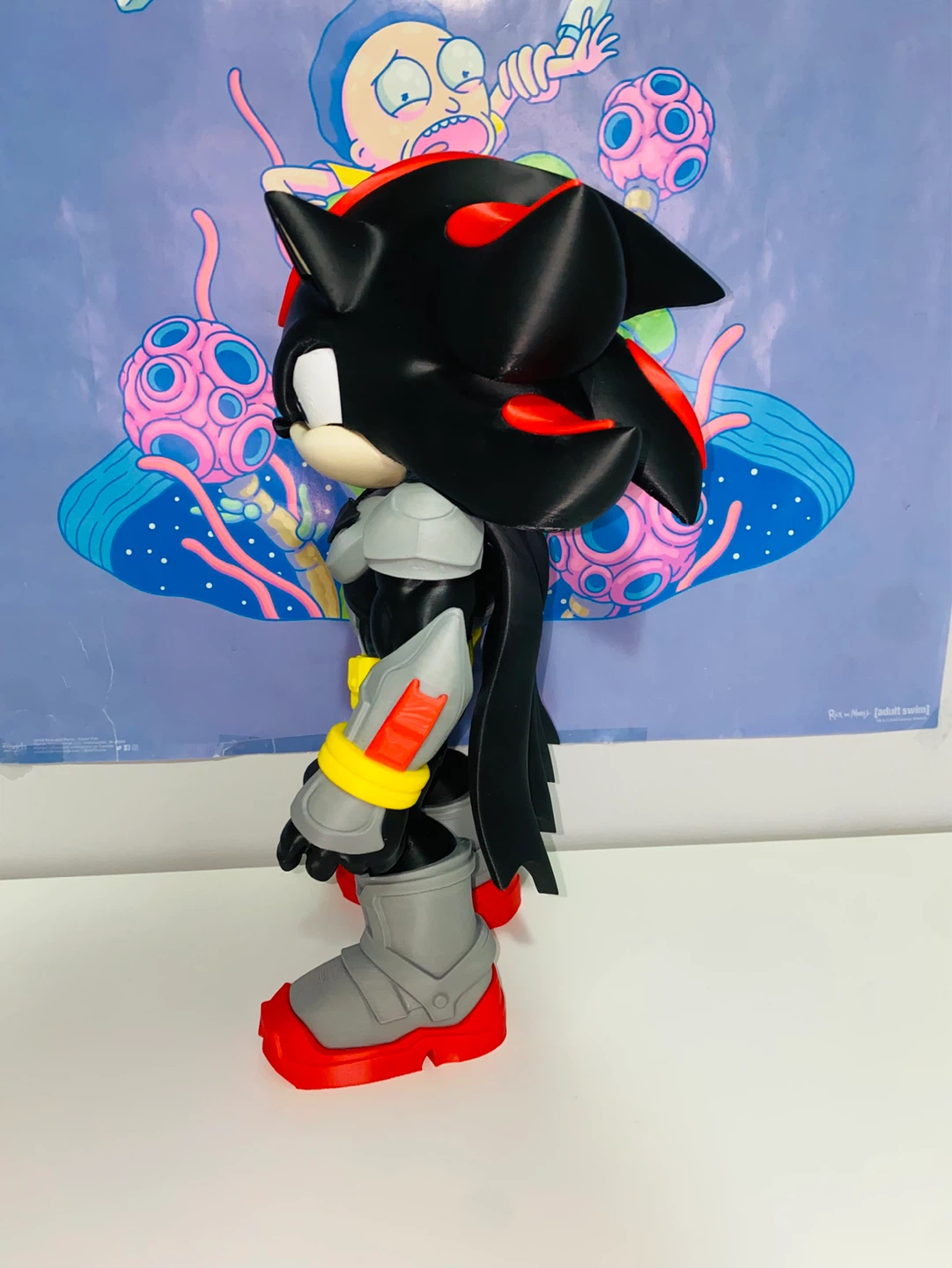 Shadow the Hedgehog x Batman Custom 3D Printed Figure - photo 5
