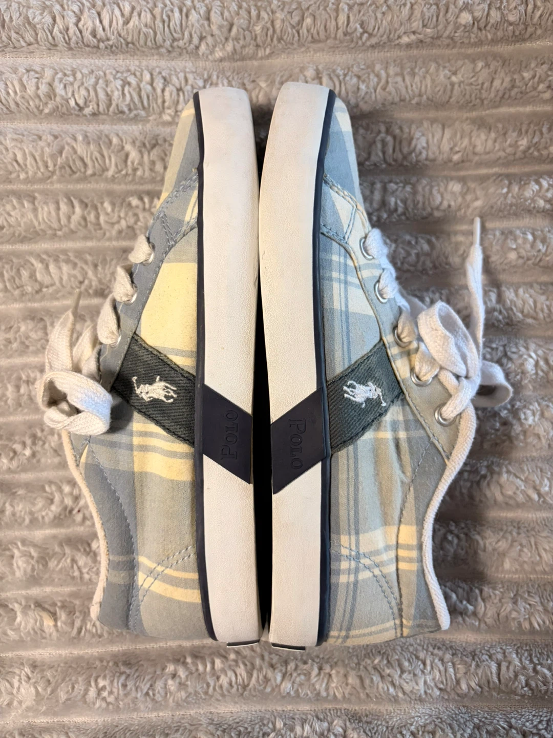 Polo Ralph Lauren Giles Plaid Lace-Up Sneaker - photo 2