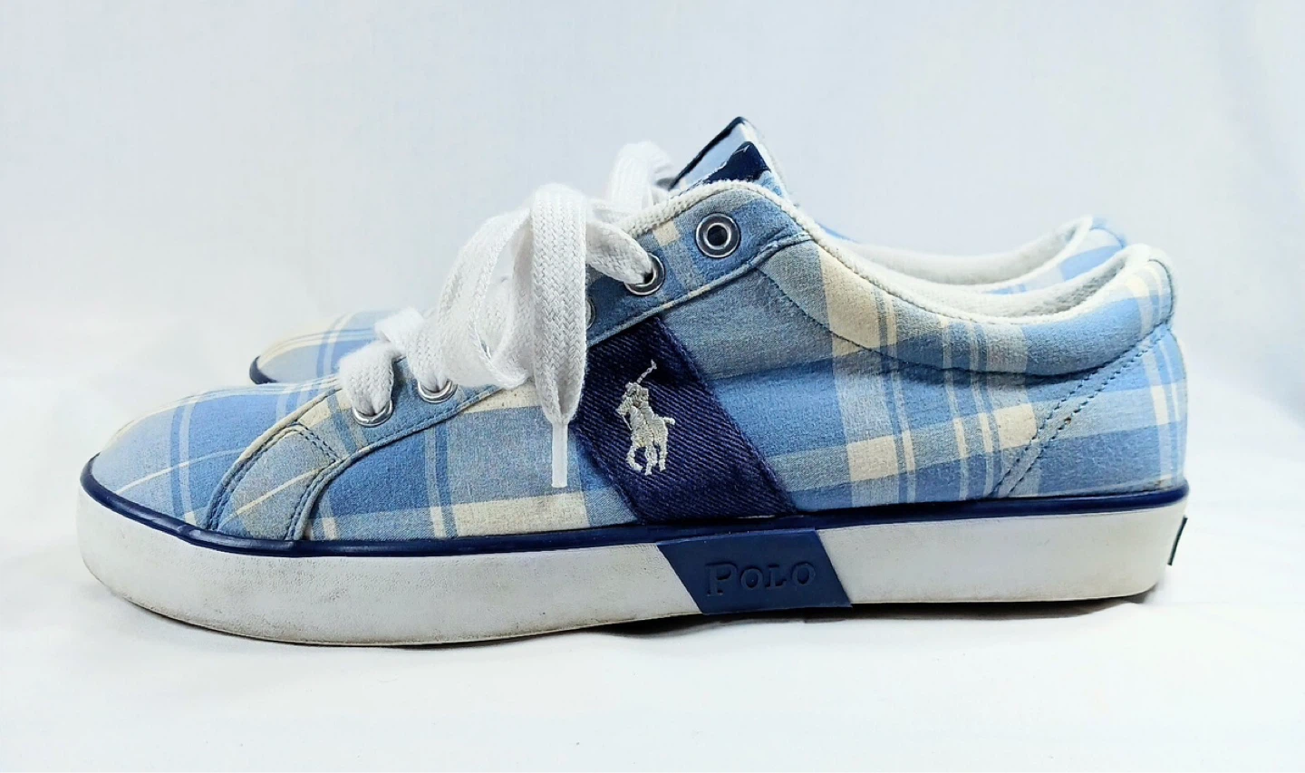 Polo Ralph Lauren Giles Plaid Lace-Up Sneaker