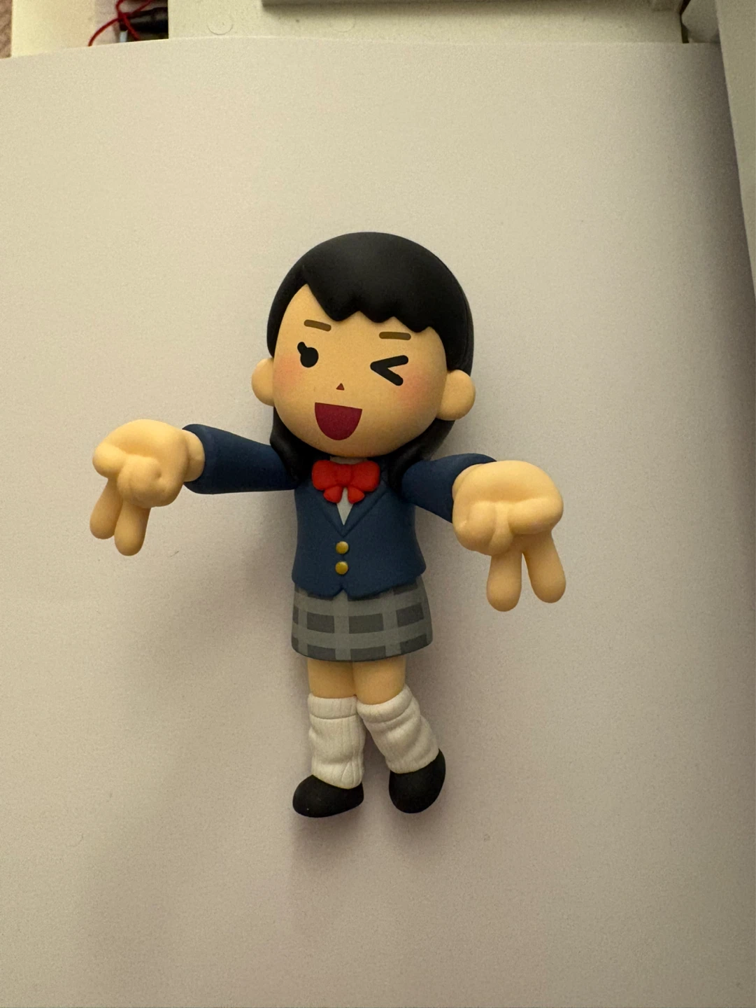 Cute school girl figurine