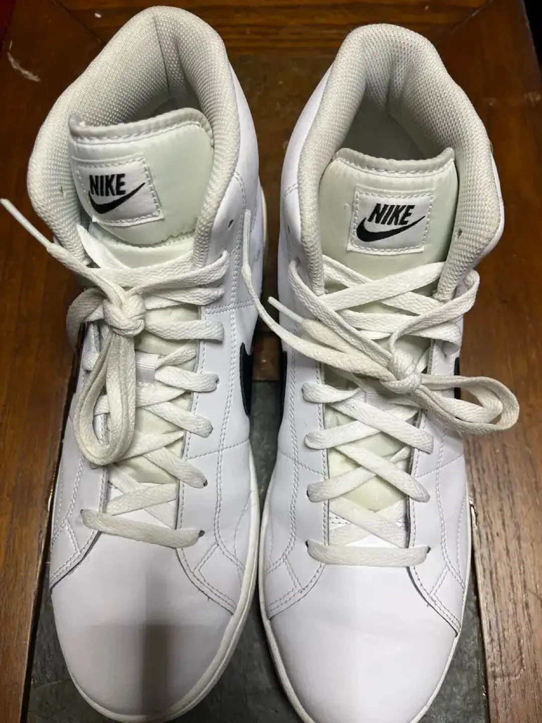 Nike Court Vision High Top Men’s Shoes White Black Size 11 - photo 2