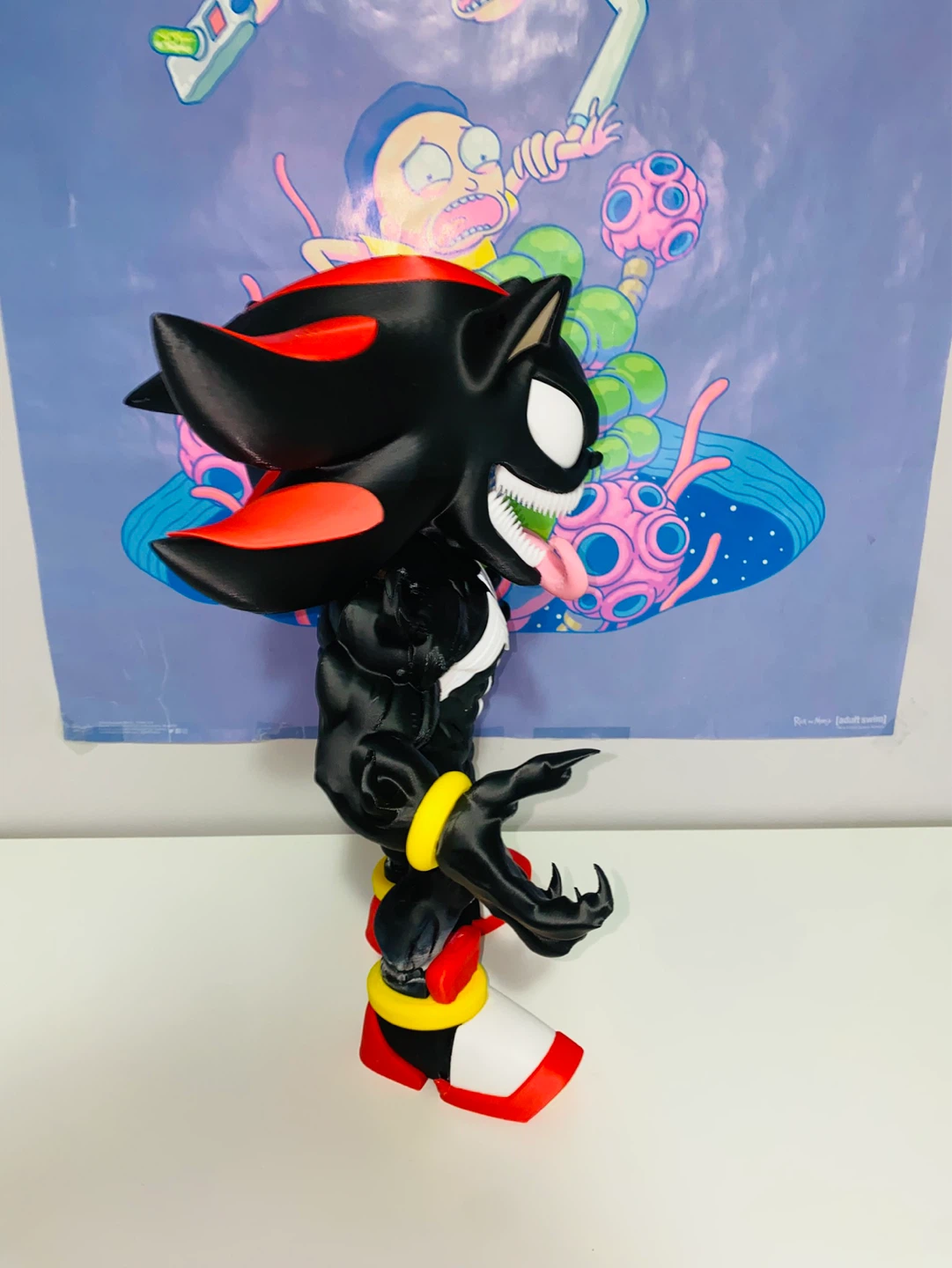 Shadow the Hedgehog x Venom Custom 3D Printed Figure - photo 3