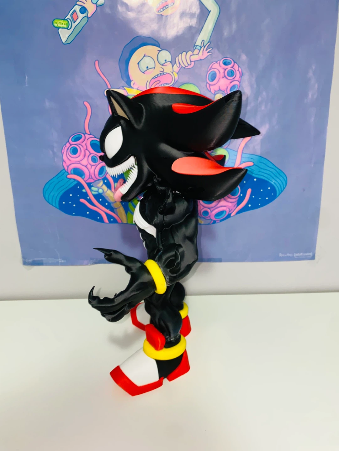 Shadow the Hedgehog x Venom Custom 3D Printed Figure - photo 5
