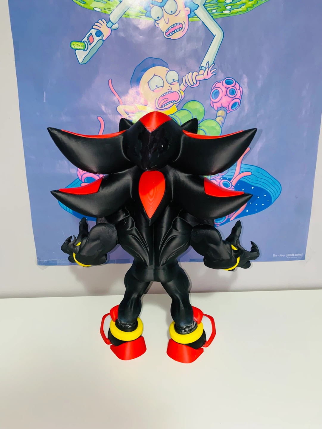 Shadow the Hedgehog x Venom Custom 3D Printed Figure - photo 4