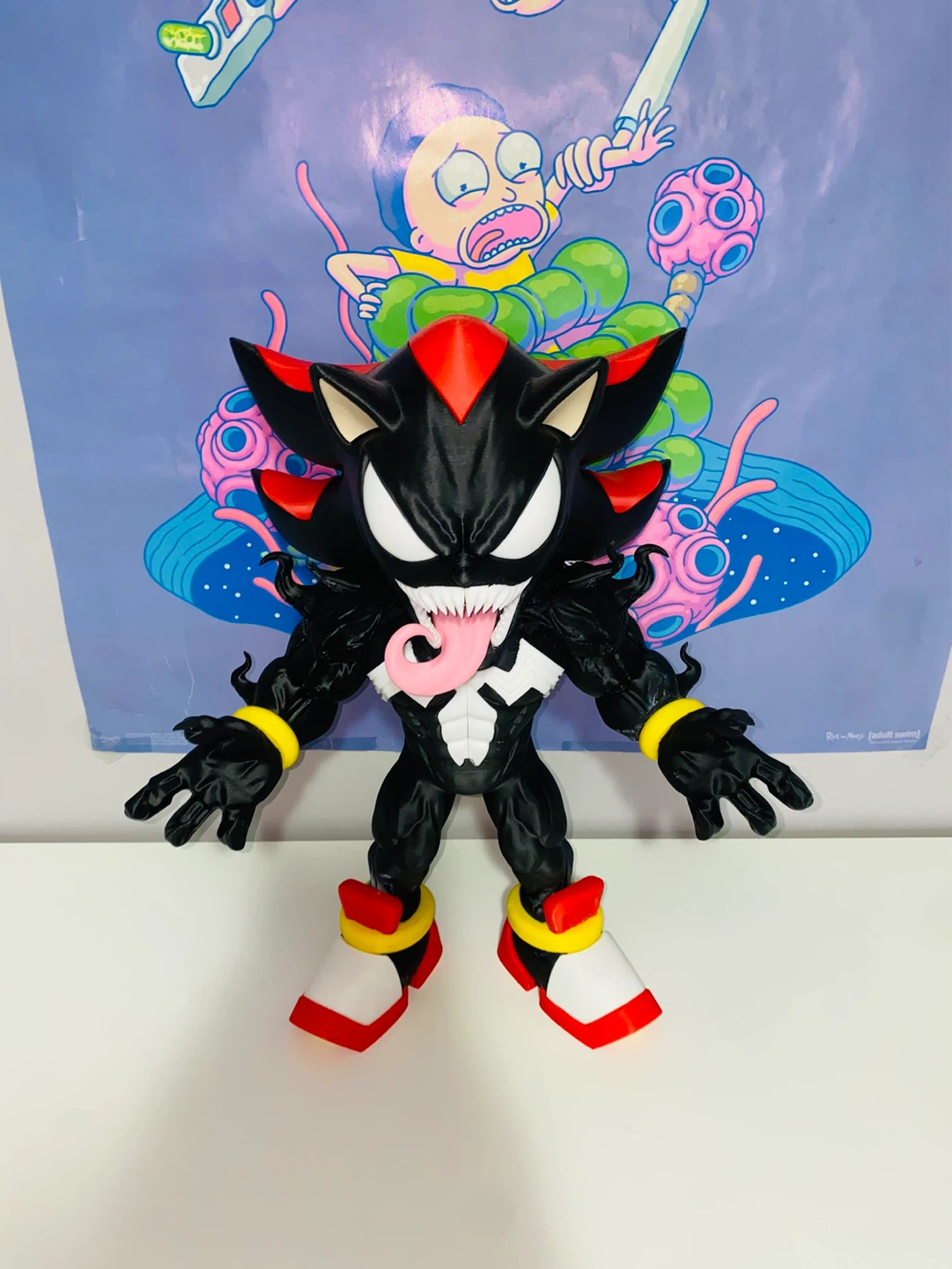 Shadow the Hedgehog x Venom Custom 3D Printed Figure - photo 2