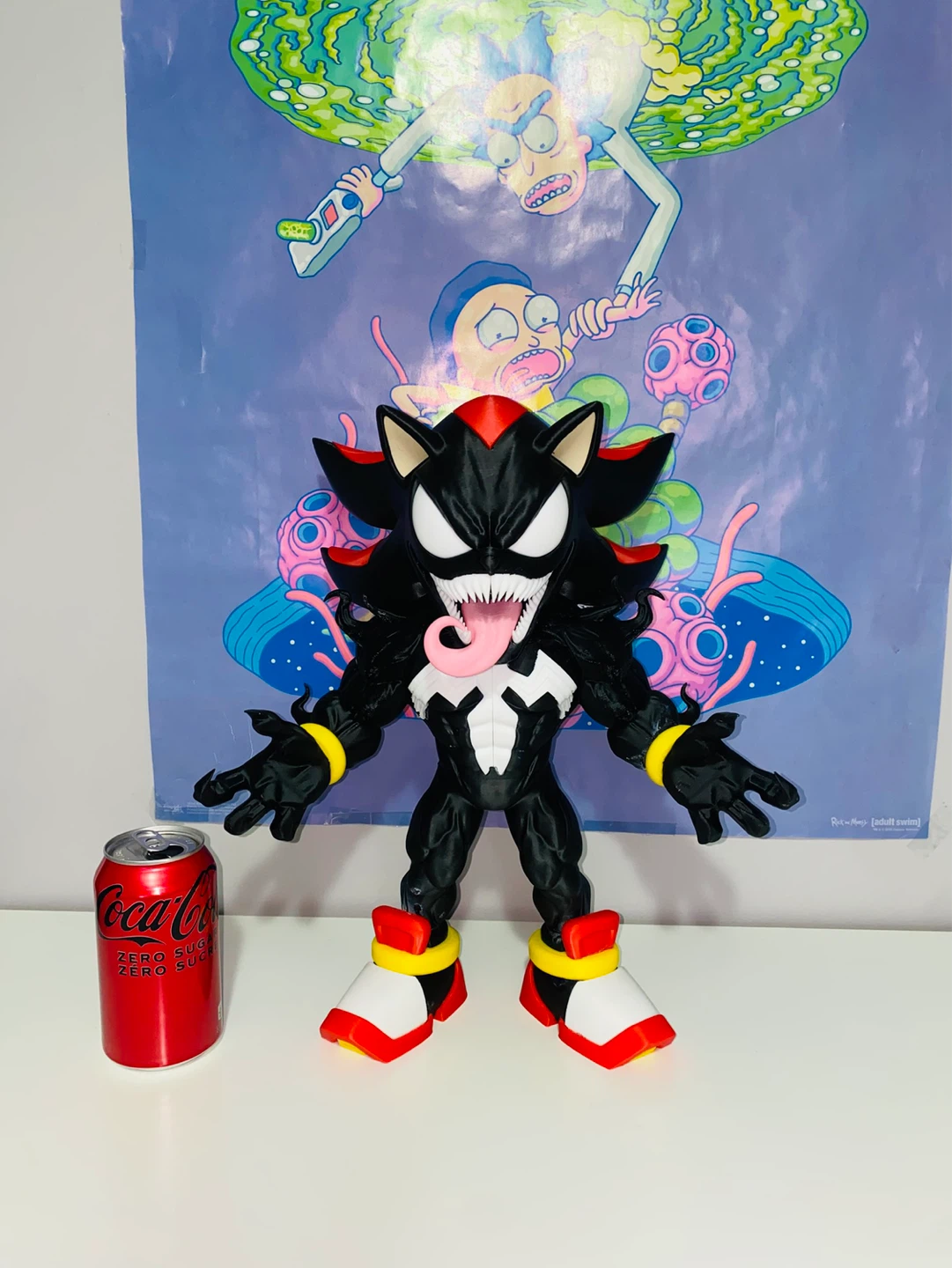 Shadow the Hedgehog x Venom Custom 3D Printed Figure