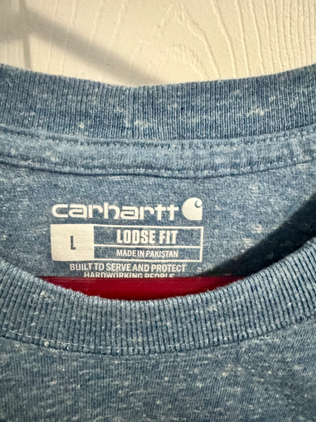 Carhartt K87 Workwear Blue Pocket Tee (Large) - photo 4