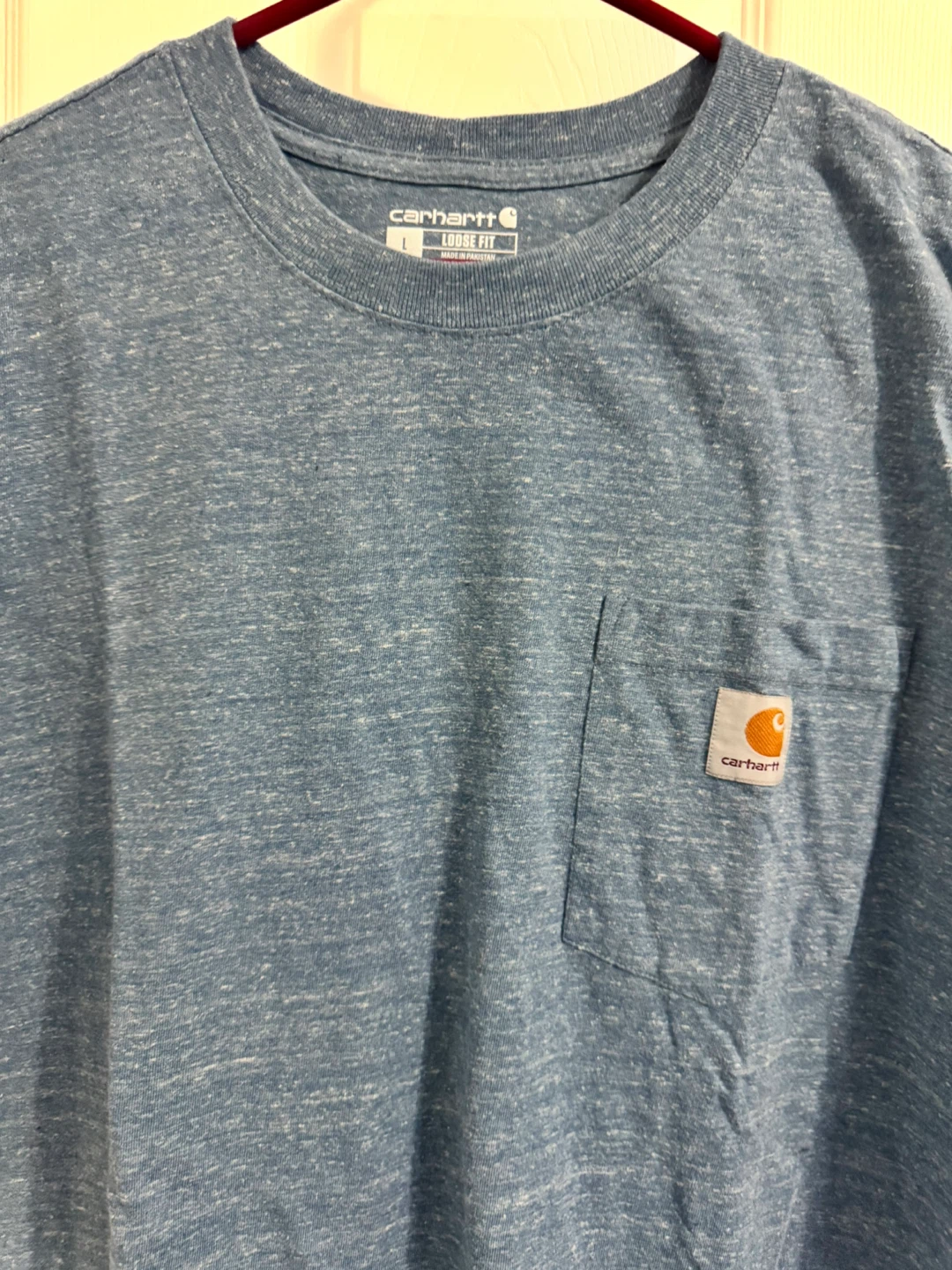 Carhartt K87 Workwear Blue Pocket Tee (Large) - photo 2