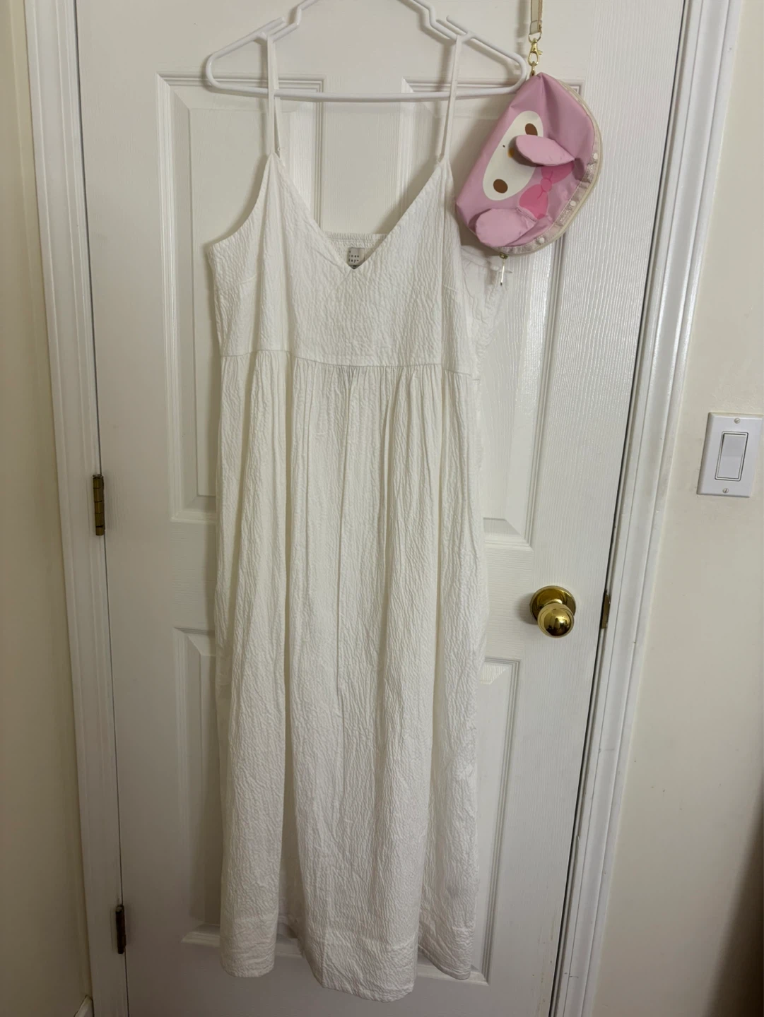 A New Day White Textured maxi Dress XL