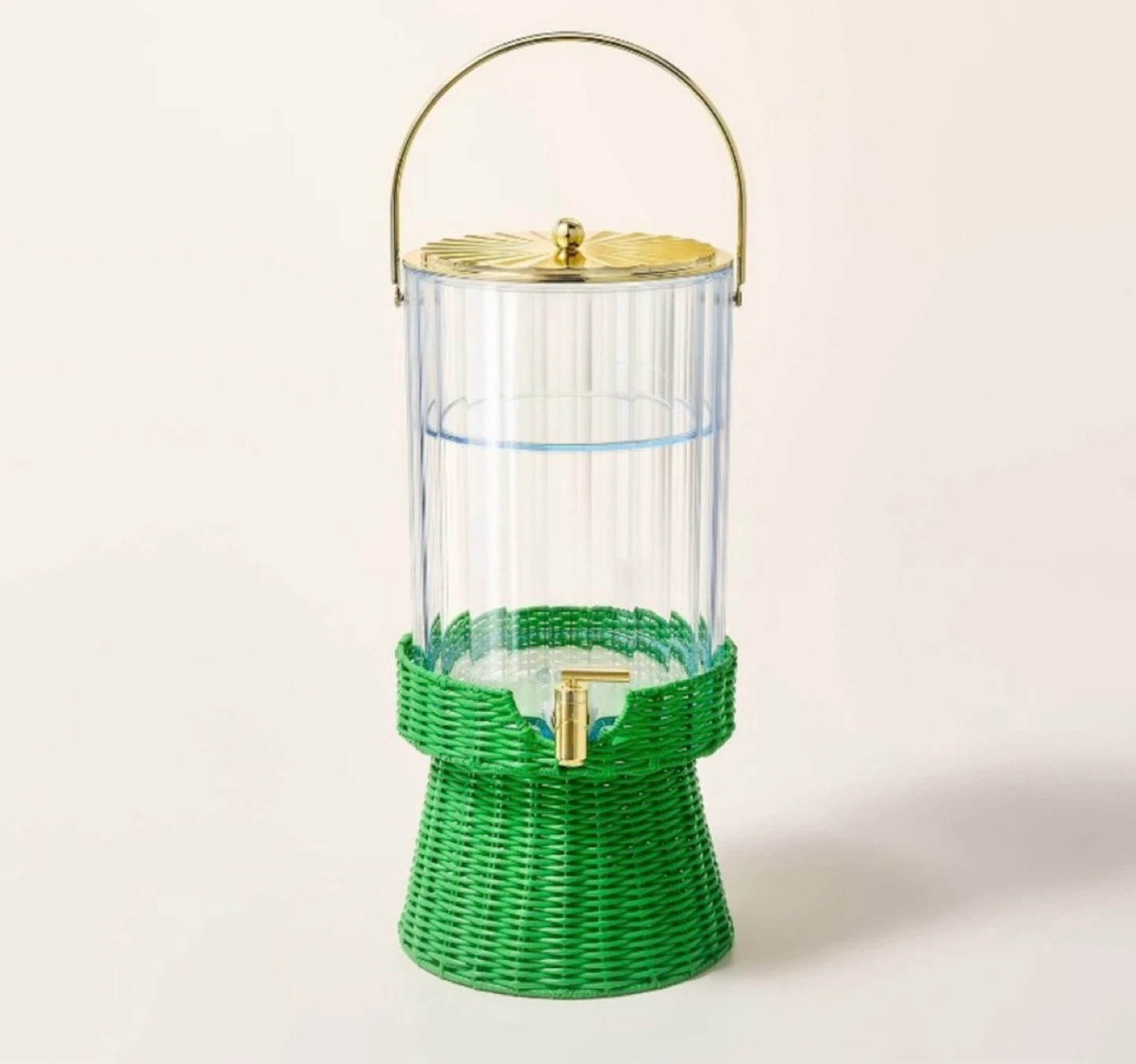 Kate Spade Acrylic and Wicker Beverage Dispenser - photo 3