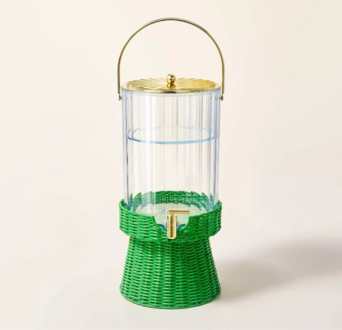 Kate Spade Acrylic and Wicker Beverage Dispenser - photo 2