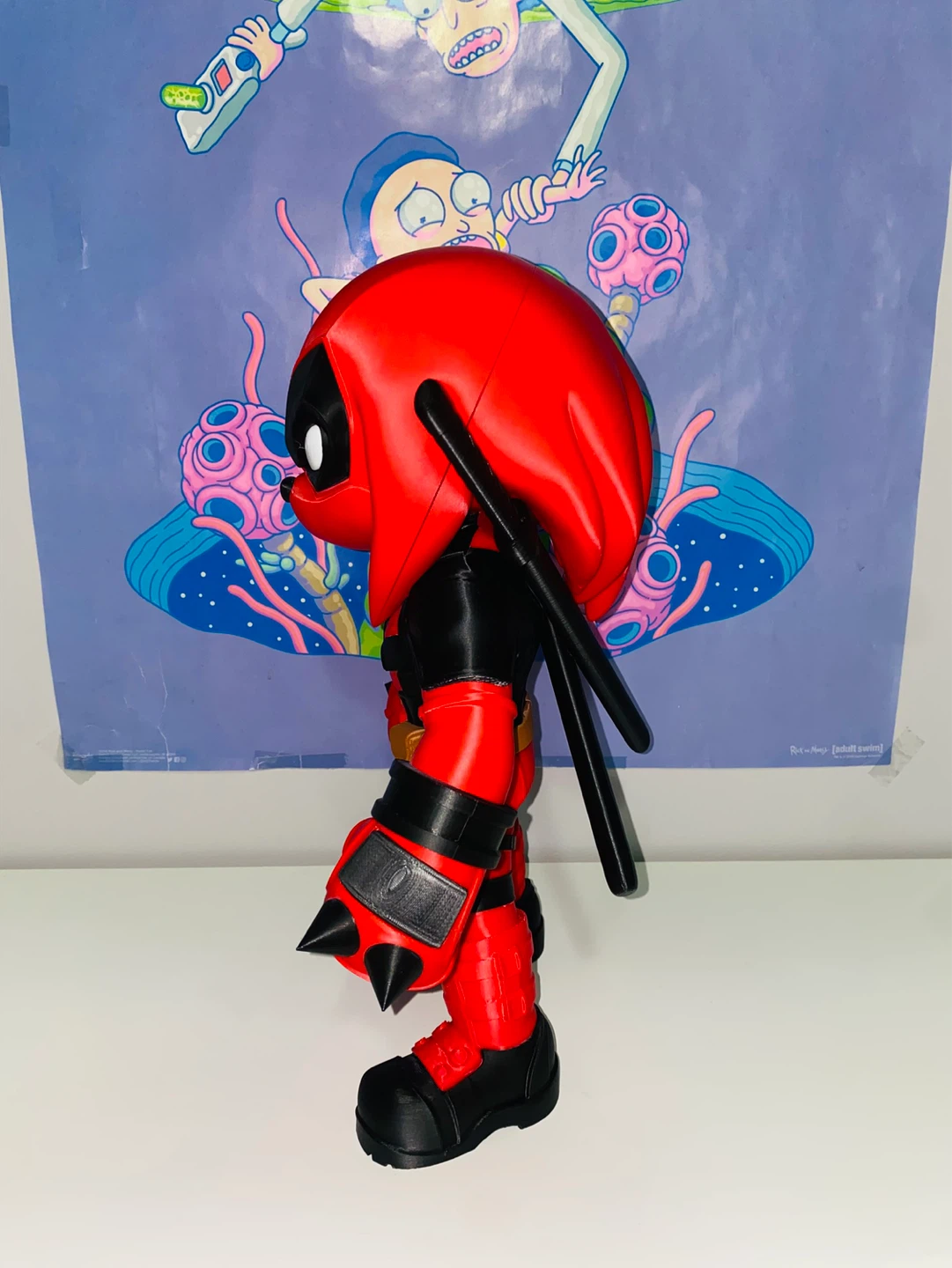 Knuckles x Deadpool Custom 3D Printed Figure | 15” - photo 5
