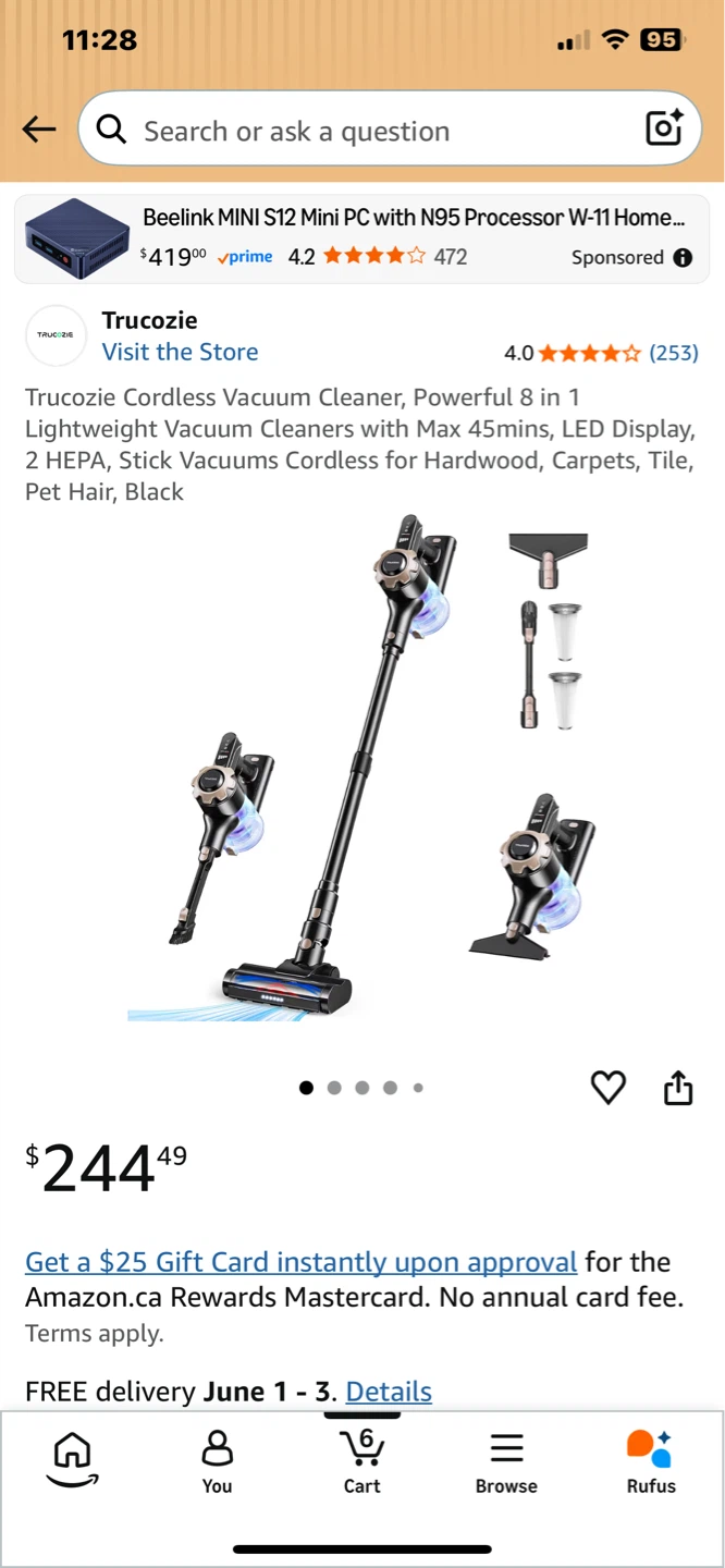 Trucozie Cordless Vacuum Cleaner