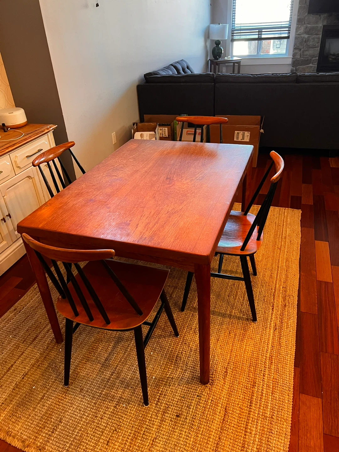 Wooden Dining Table and Chairs Set