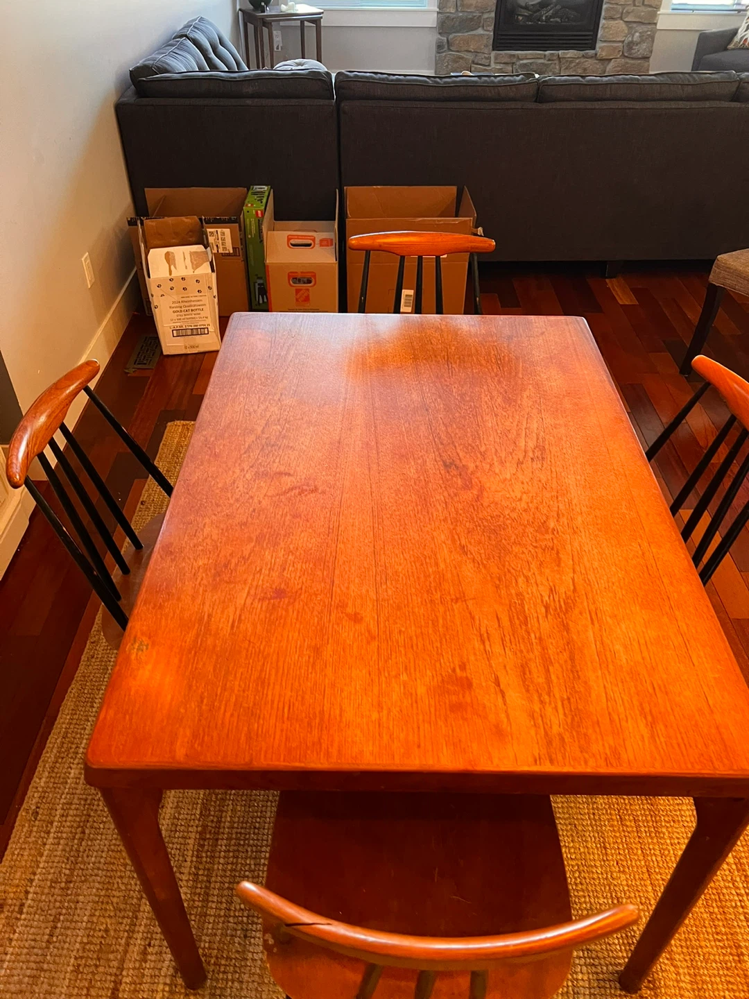 Wooden Dining Table and Chairs Set - photo 2