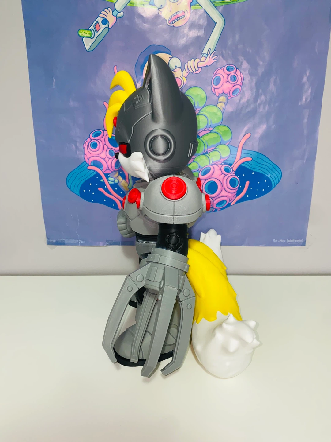 Tails x Cyborg Custom 3D Printed Figure | 16” - photo 5