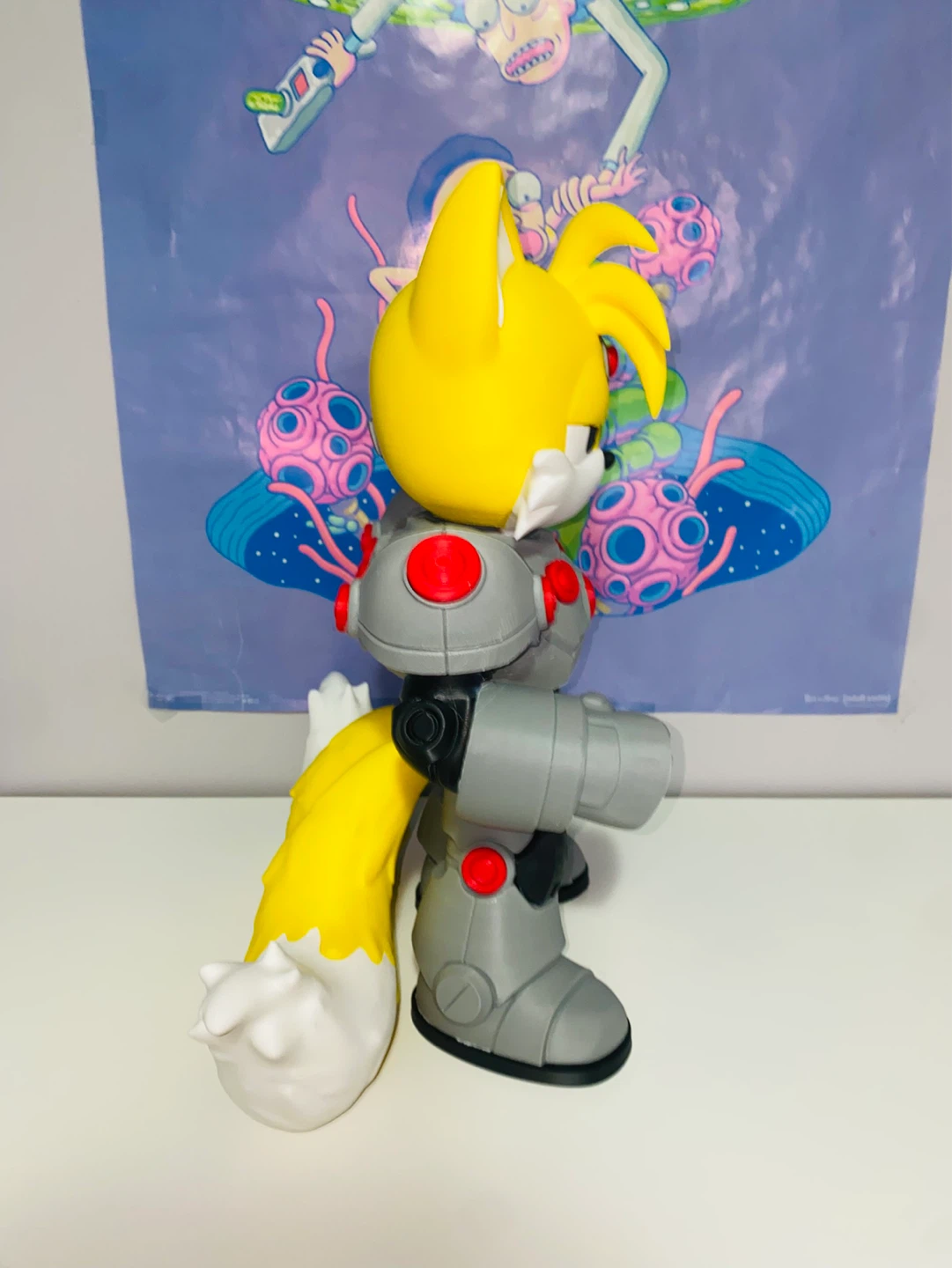 Tails x Cyborg Custom 3D Printed Figure | 16” - photo 3