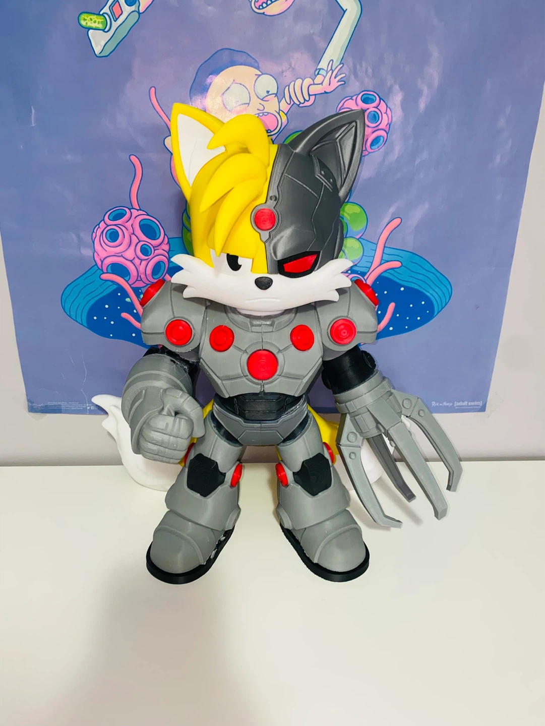 Tails x Cyborg Custom 3D Printed Figure | 16” - photo 2