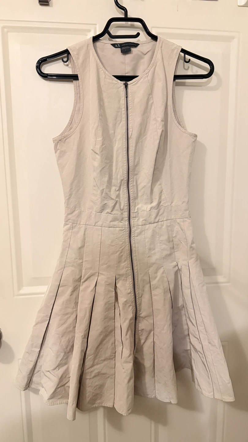 Armani Exchange Zip-Front Dress. size S