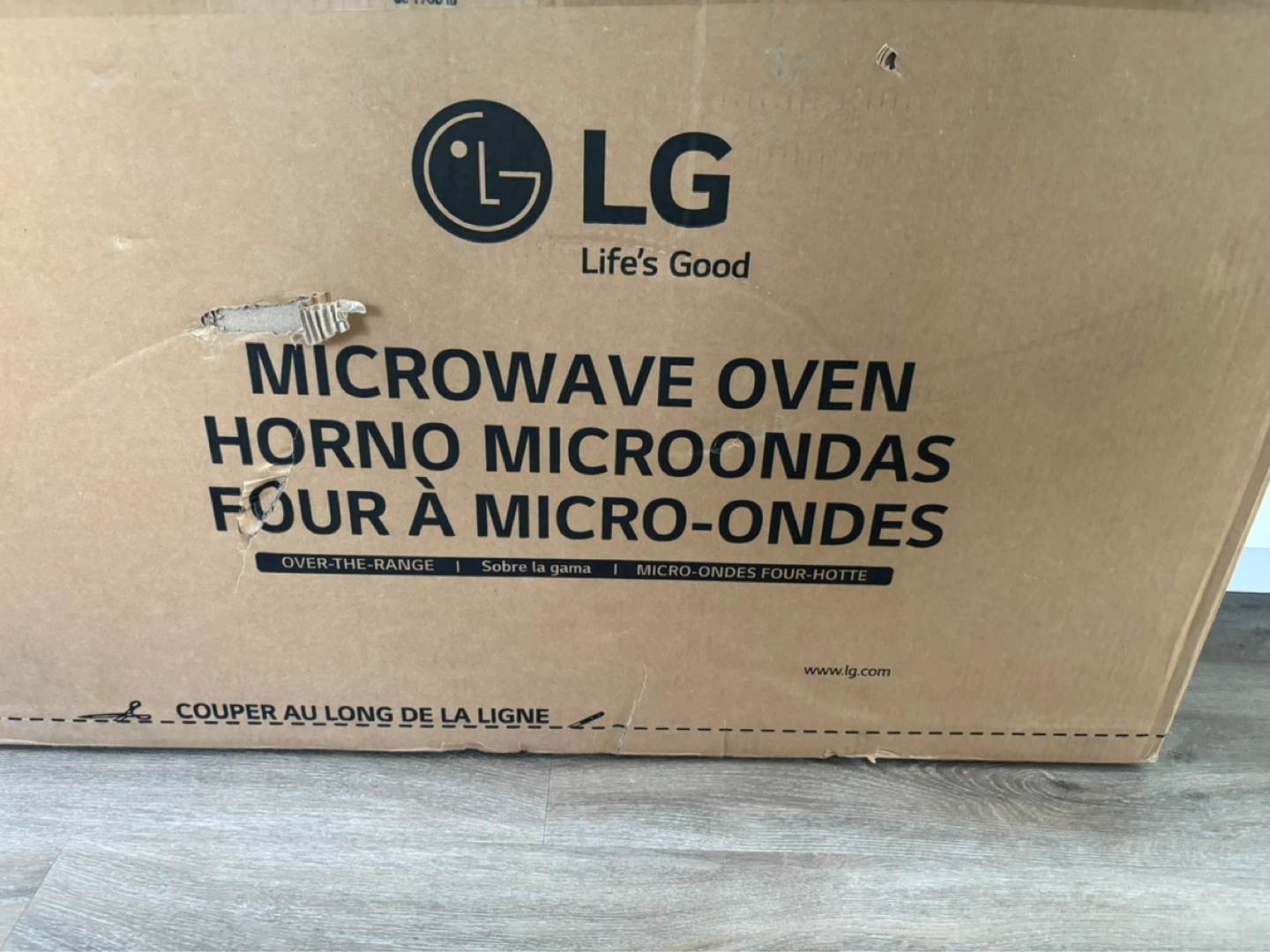 LG Over-the-Range Microwave Oven Model MV ditentukanEF1323F - photo 2