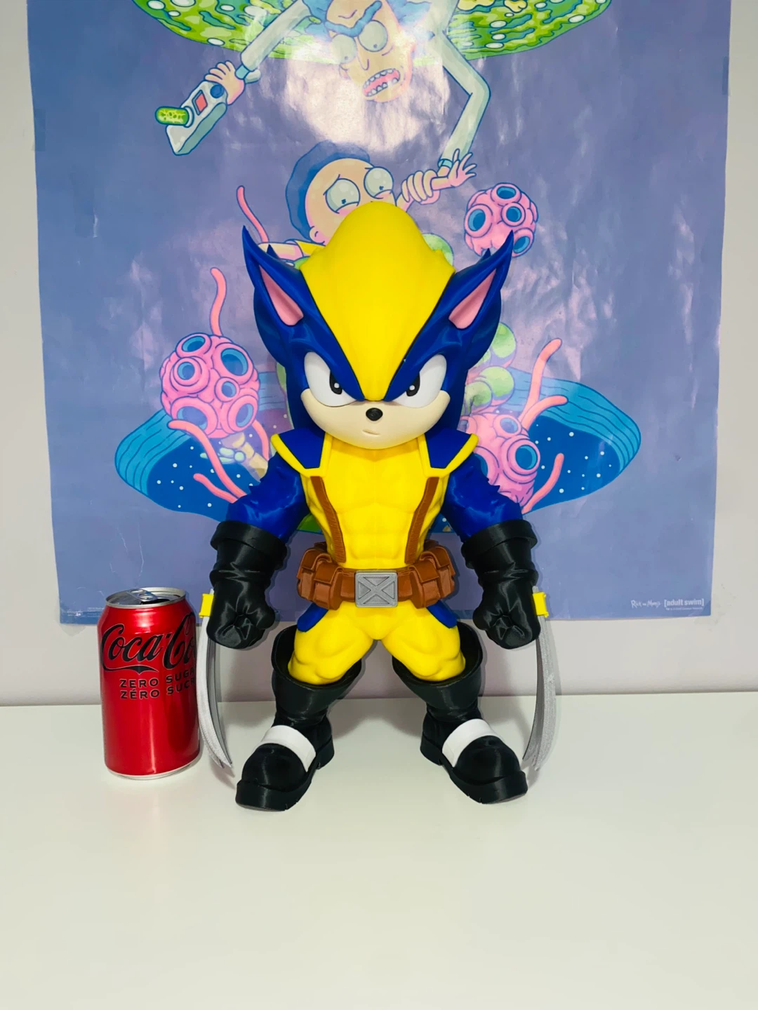 Sonic x Wolverine Custom 3D Printed Figure | 15.5”