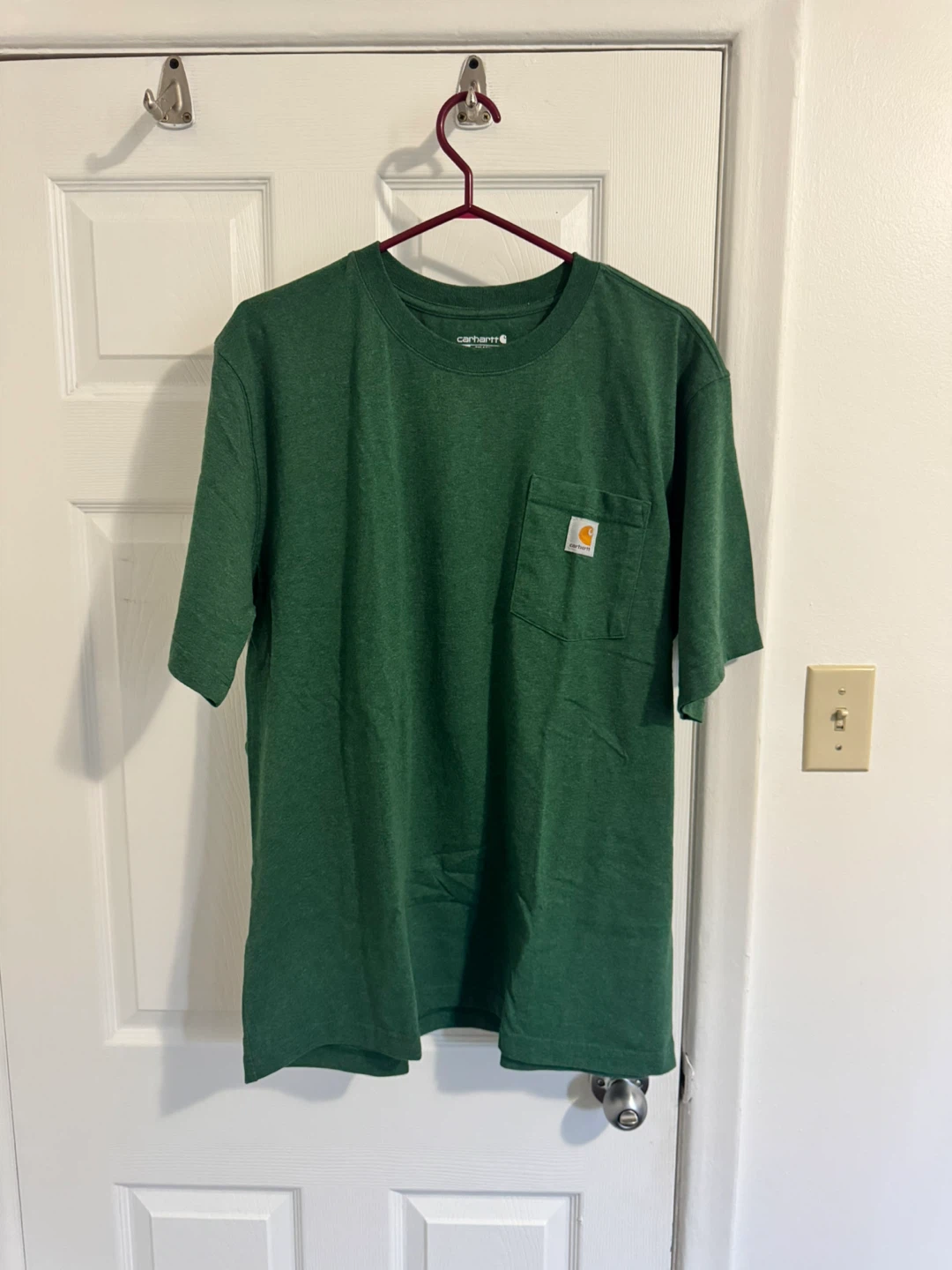 Carhartt K87 Workwear Pocket Tee Green (XL)