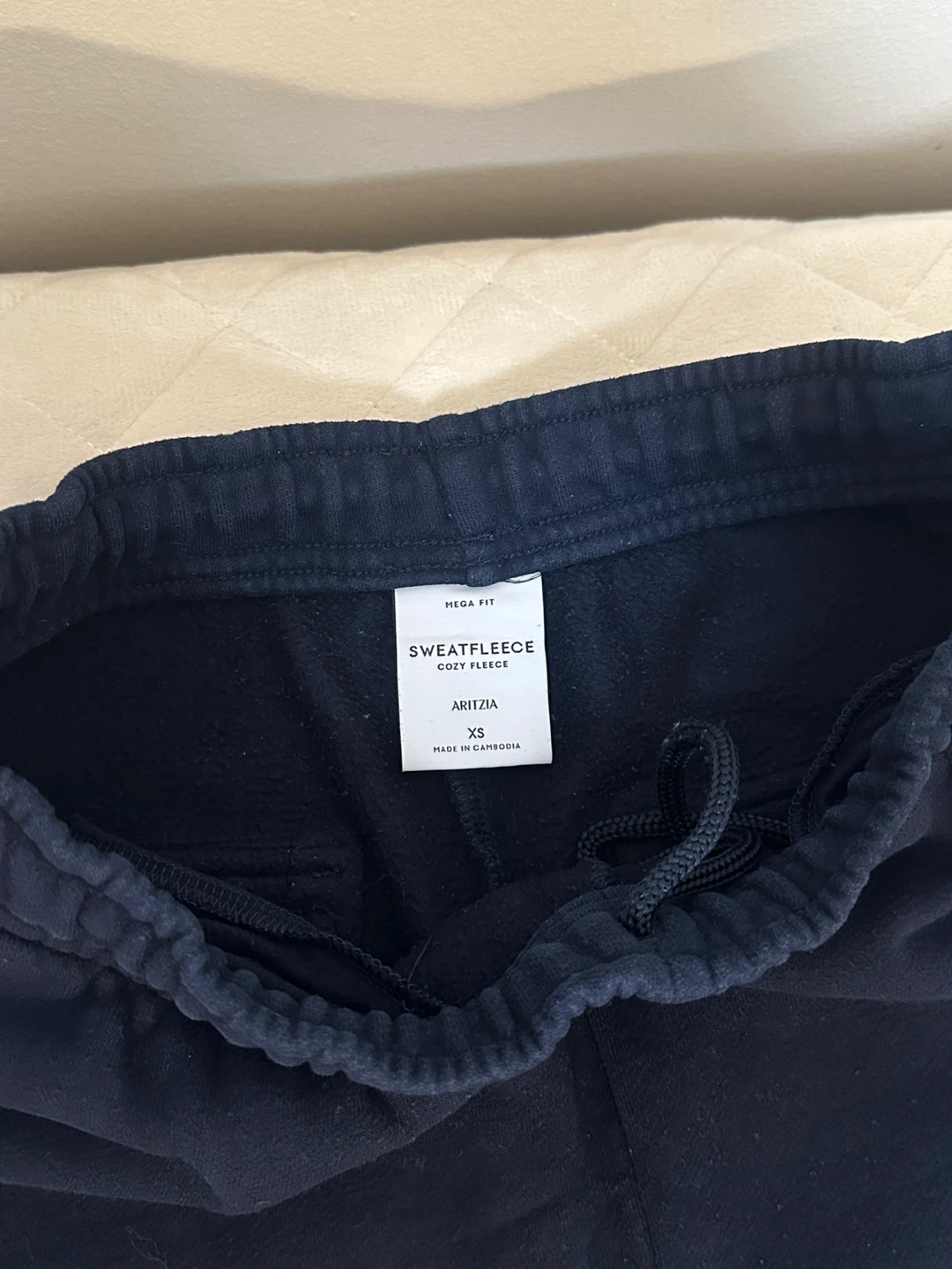 Aritzia Sweatfleece Cozy Fit Cargo Joggers Navy XS - photo 3