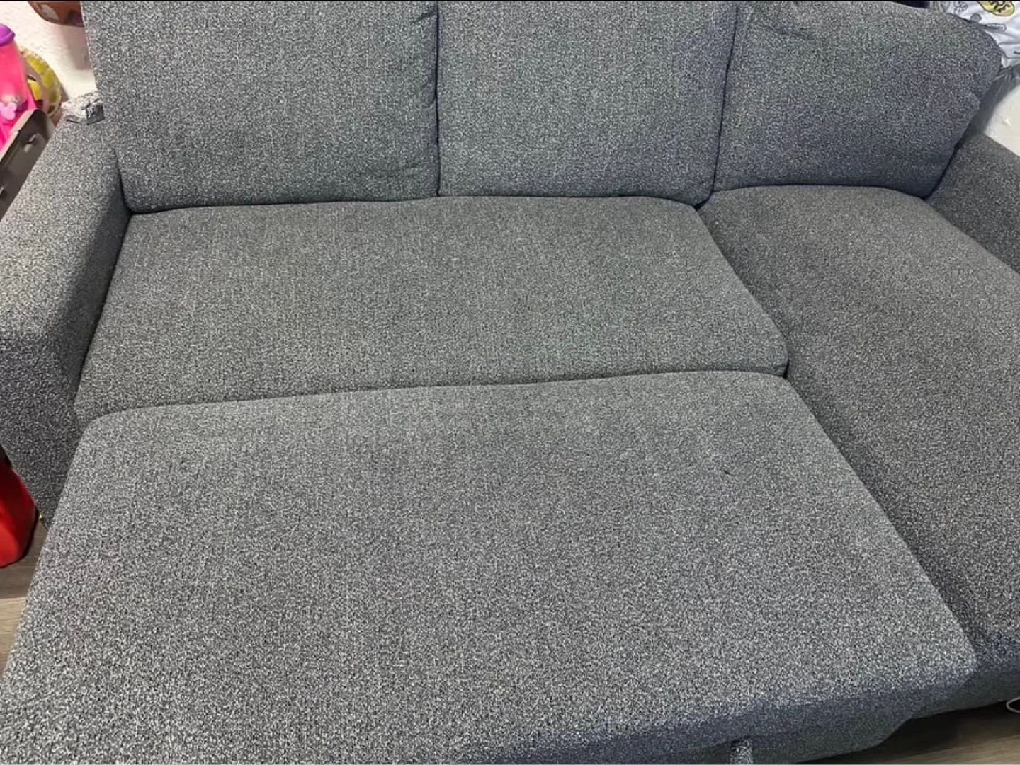 Gray Sectional Sofa with Storage - photo 2