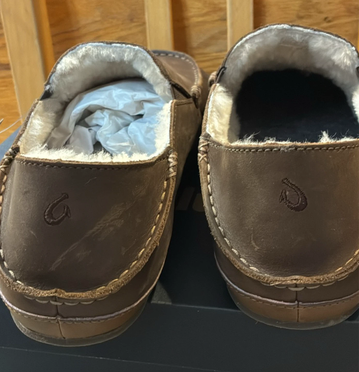 New OluKai Moloka Slipper - Men's Size 12 - Dark Wood - photo 3