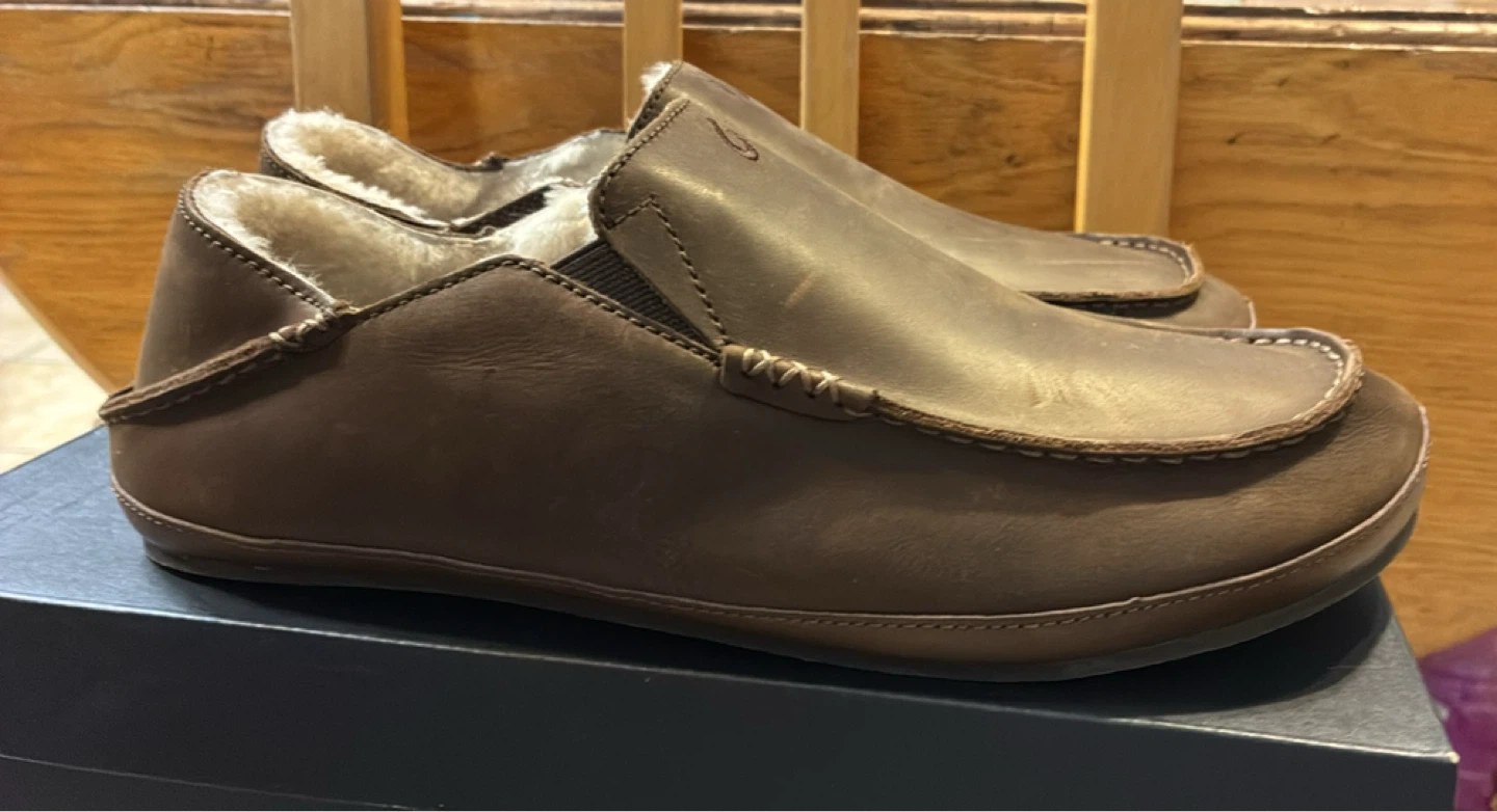 New OluKai Moloka Slipper - Men's Size 12 - Dark Wood - photo 4