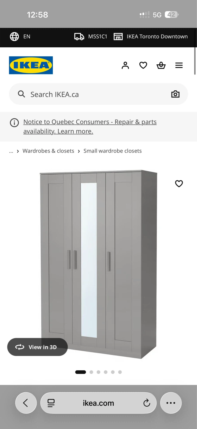 IKEA Wardrobe with Mirror
