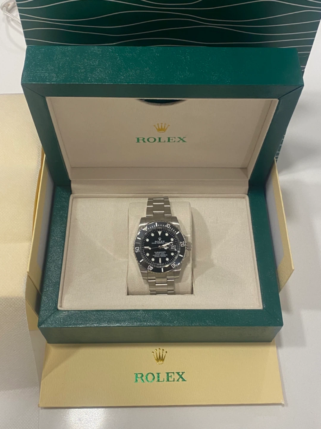 Luxury’s stainless steel men’s watch