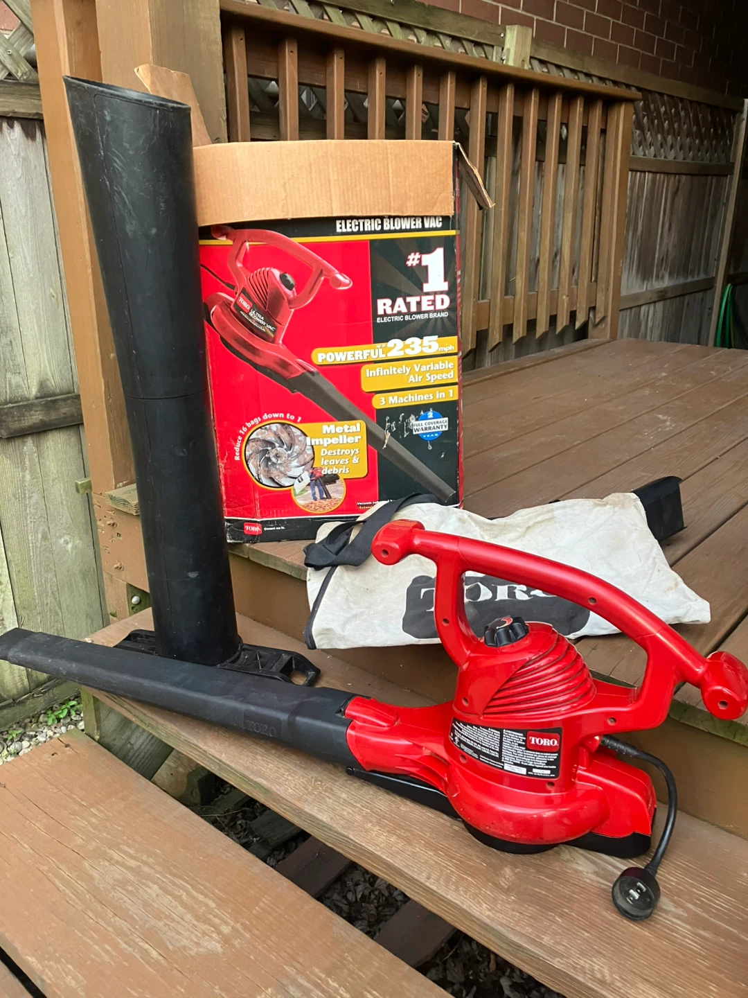 Toro Ultra 3-In-1 Electric Blower/Vac/Mulch - 235 Mph