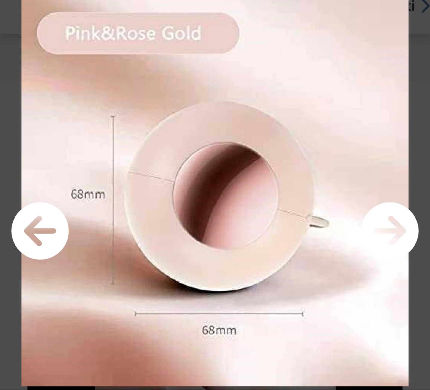 Portable Lint Roller & Dust Remover - Pink & Rose Gold