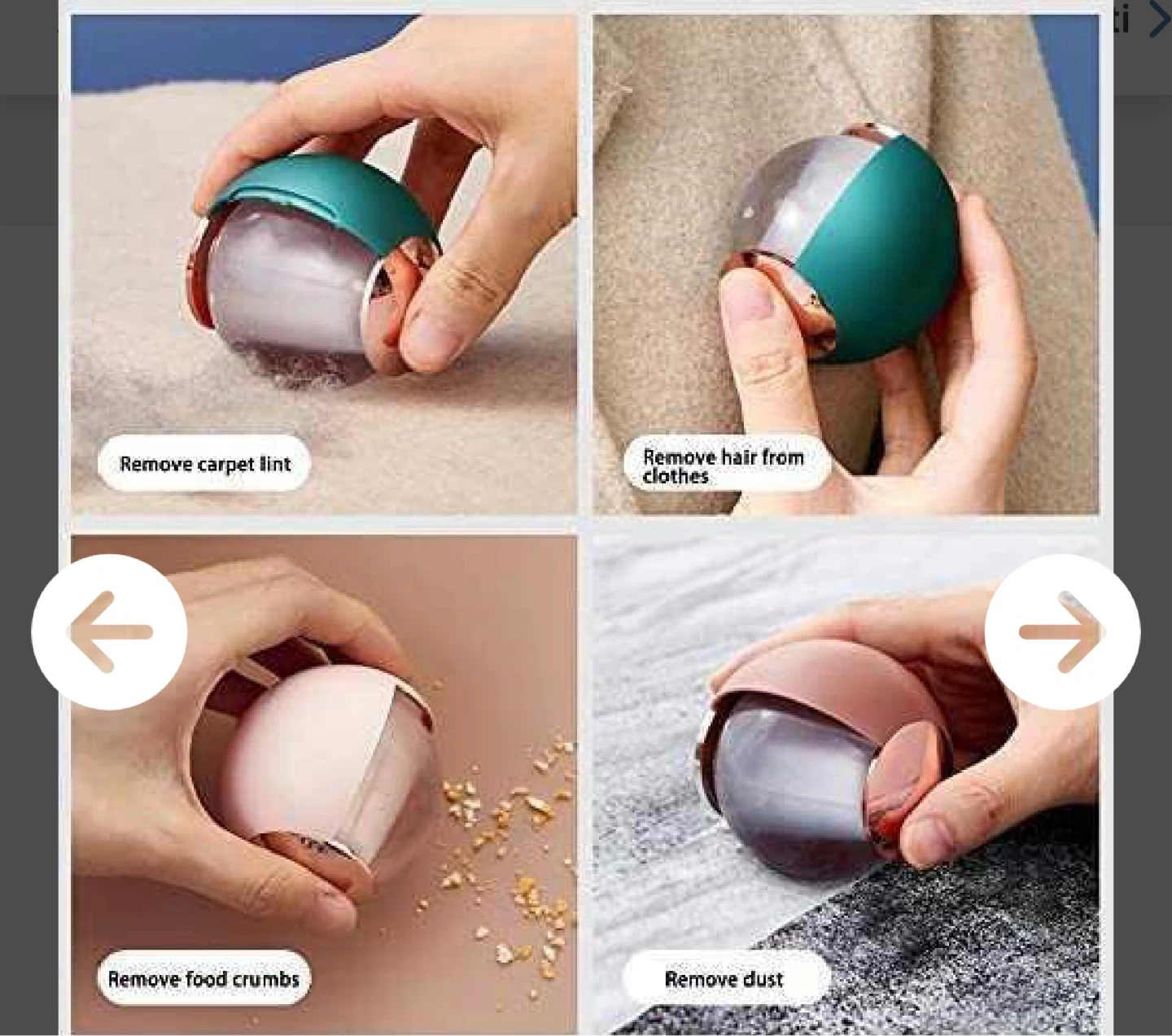 Portable Lint Roller & Dust Remover - Pink & Rose Gold - photo 2