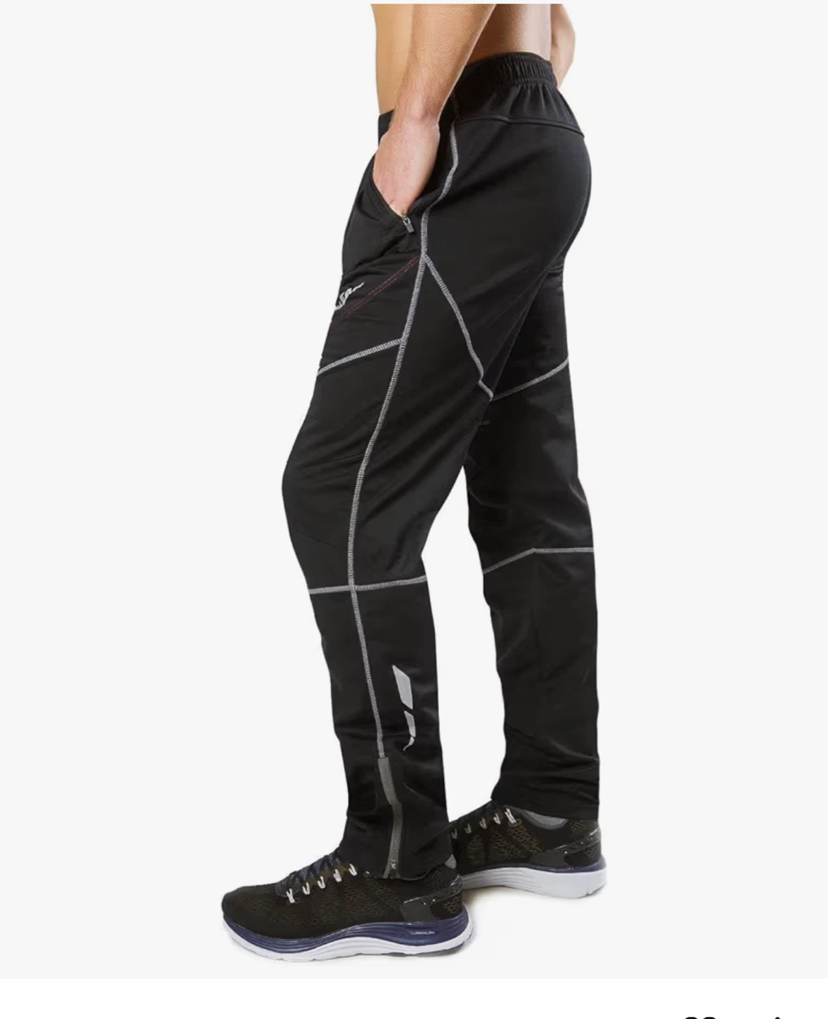 BALEAF Men's Black Cycling Pants - photo 4