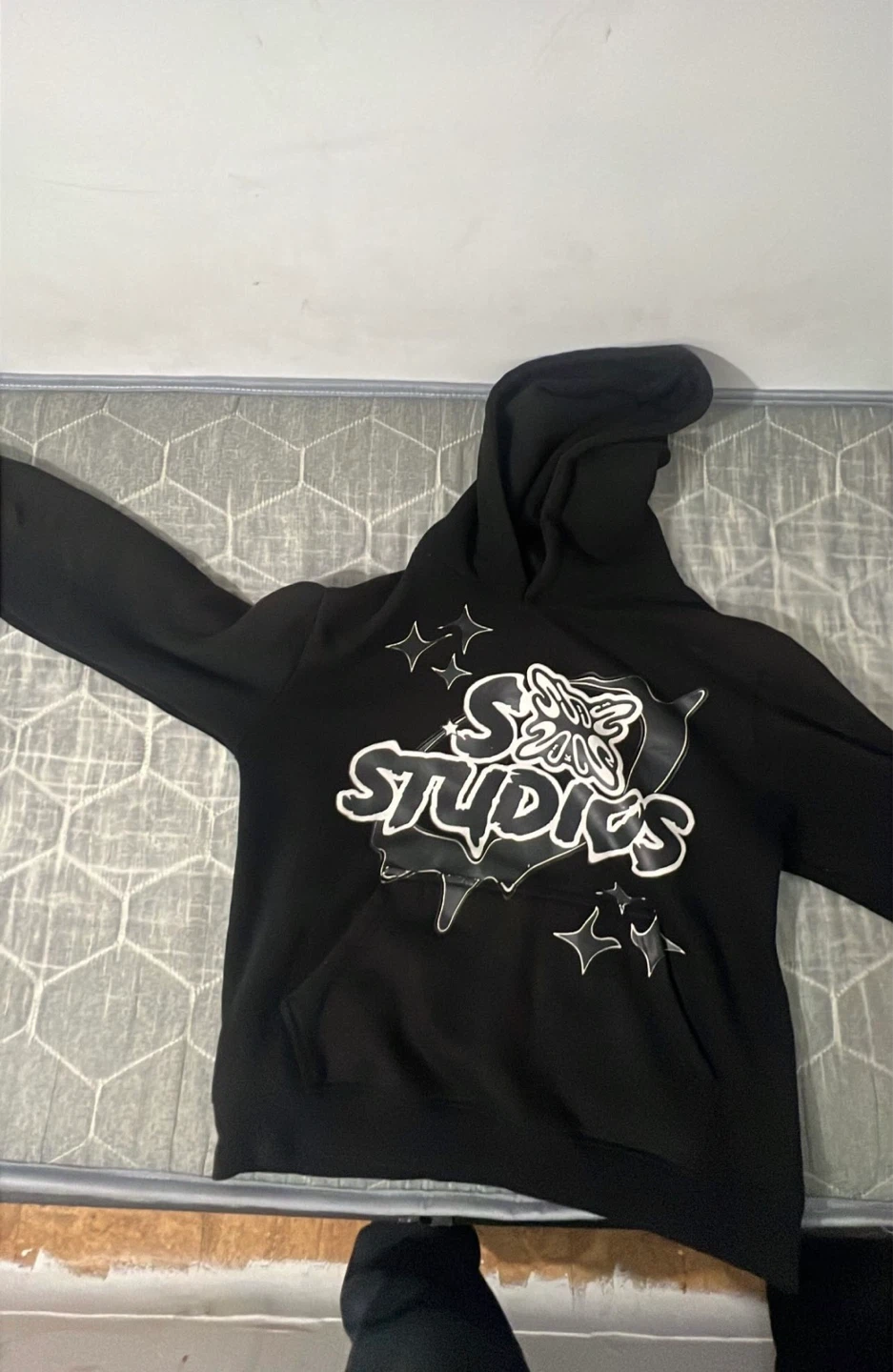 Black "SB STUDIOS" Graphic Hoodie