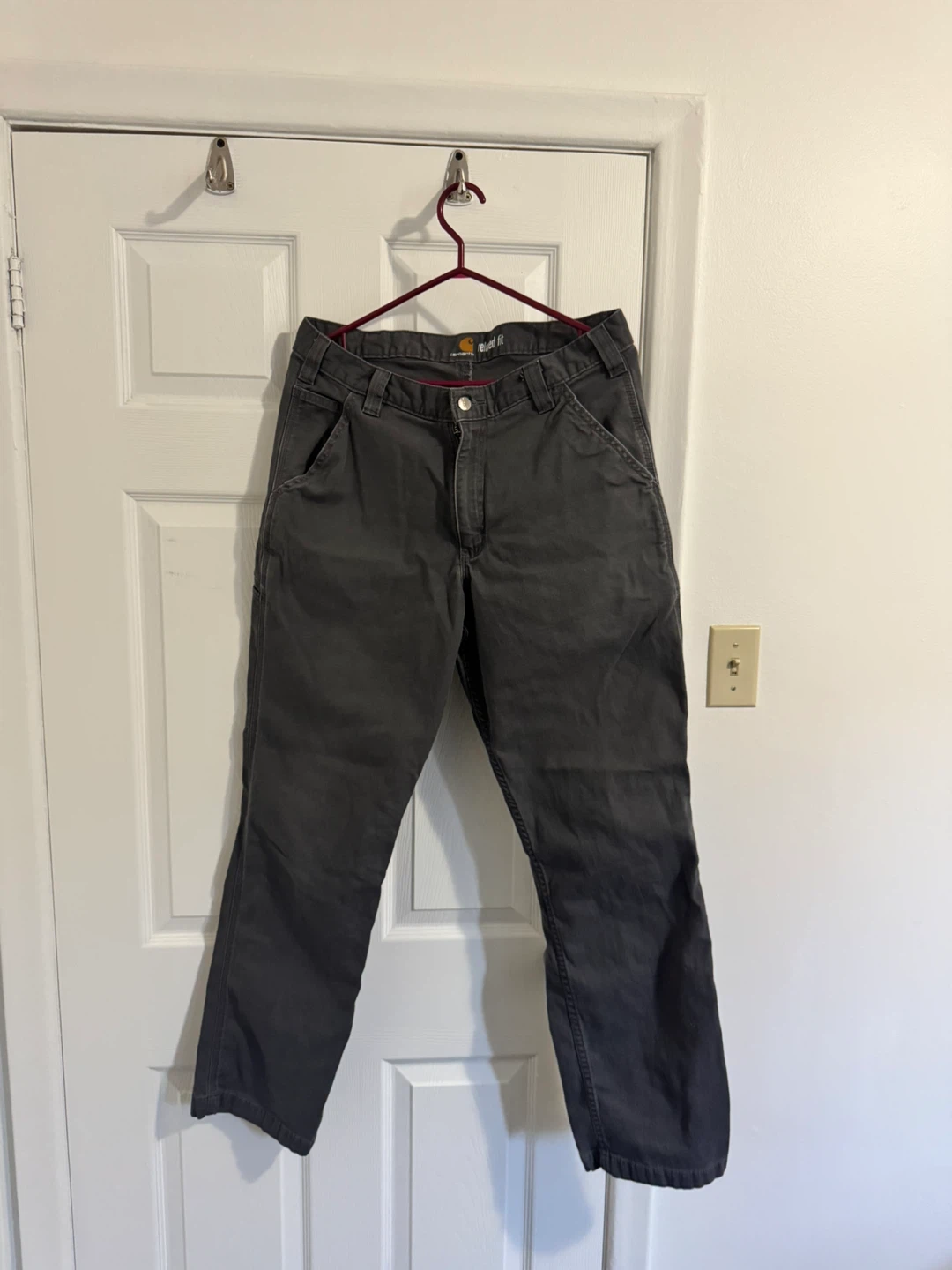 Carhartt Relaxed Fit Work Pants Grey (34x32)
