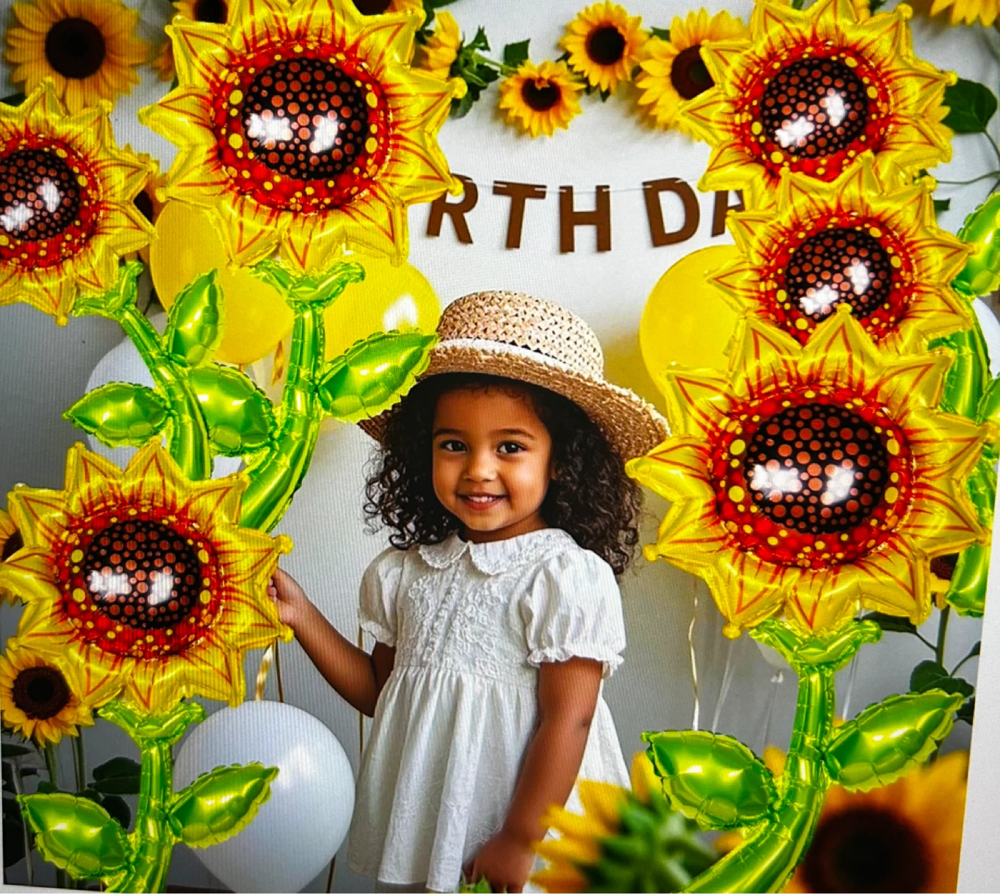 Sunflower Foil Balloons (Set of 4) - photo 4