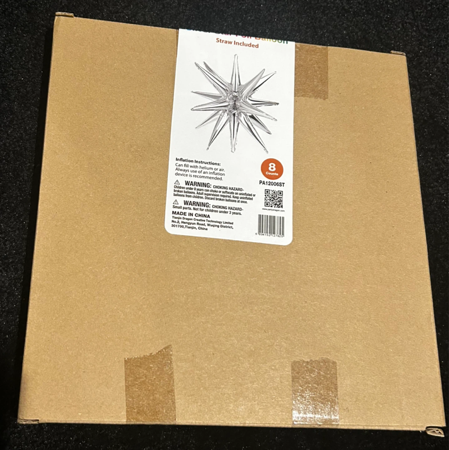 8-Piece Star Foil Balloon Set - 27" and 22"
