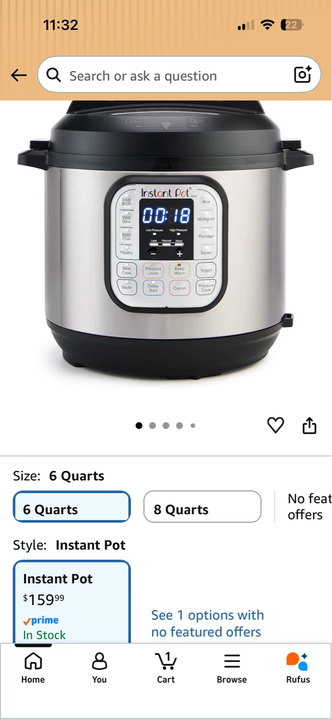 Instant Pot Duo 6 Quart - photo 2