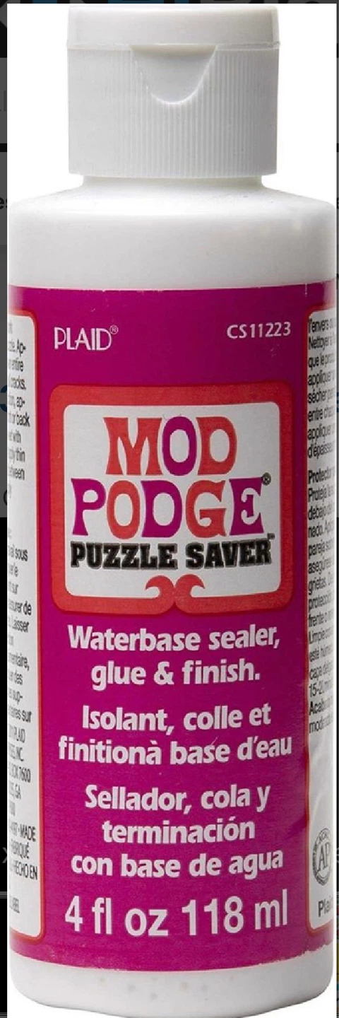 Mod Podge Puzzle Saver Waterbase Sealer Glue & Finish 4 fl oz