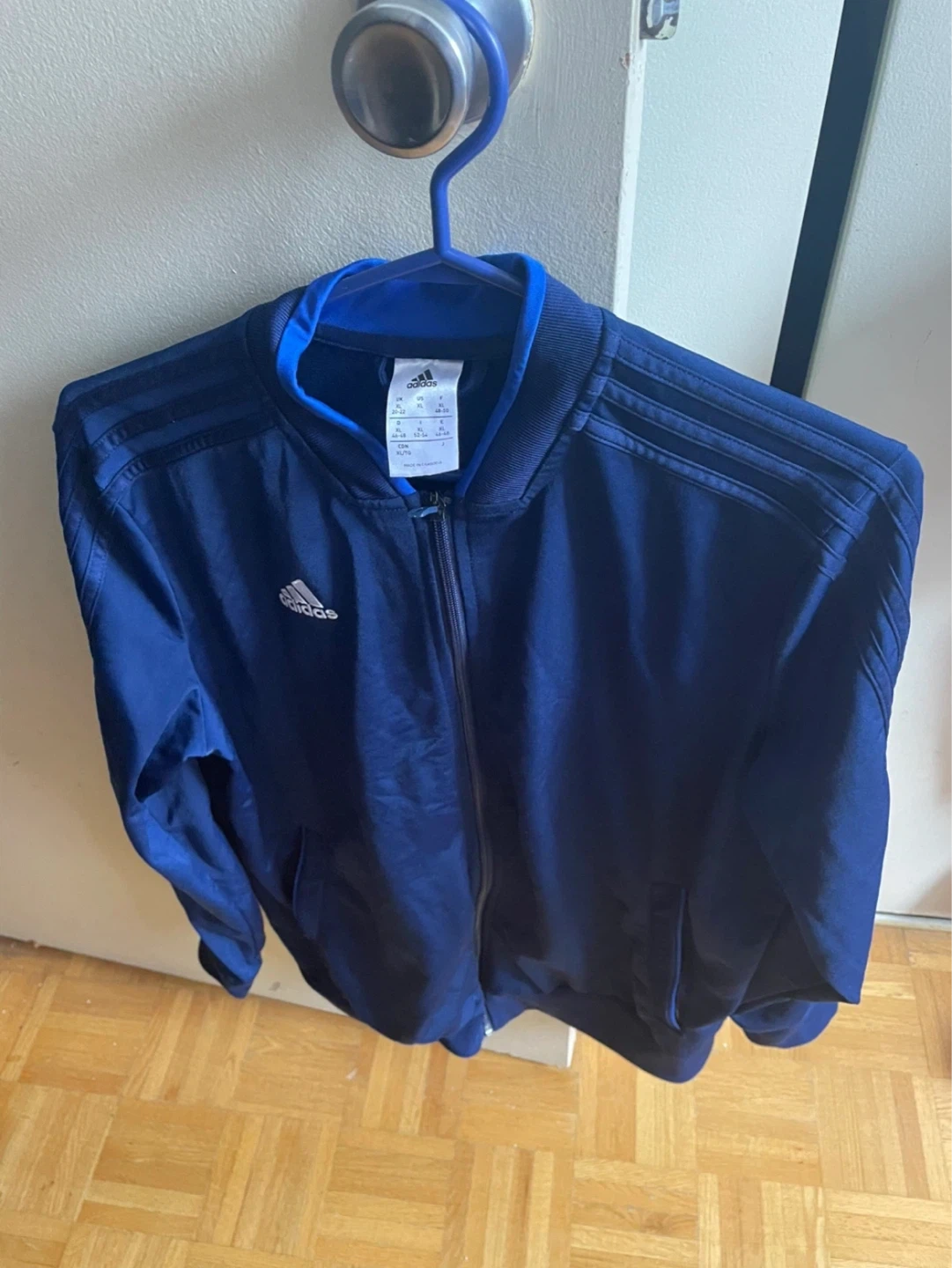 Adidas Blue Track Jacket brand new