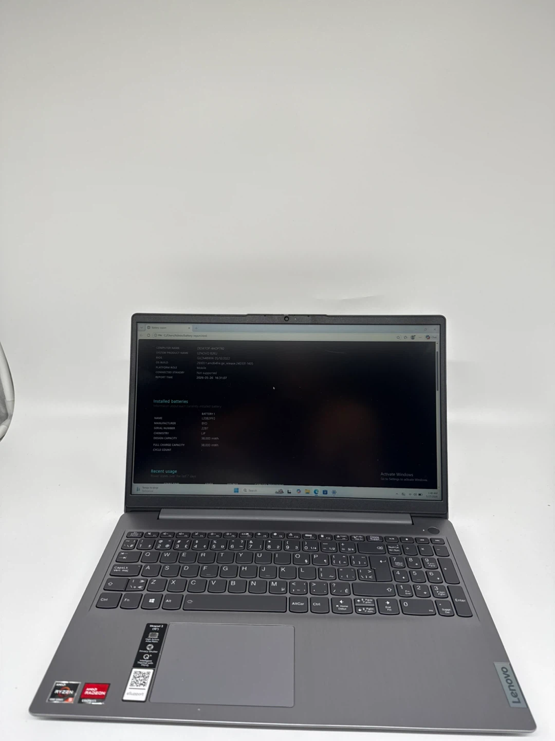 2022 Lenovo Ideapad 3 Ryzen 5500u 12 GB 512 GB SSD - photo 2