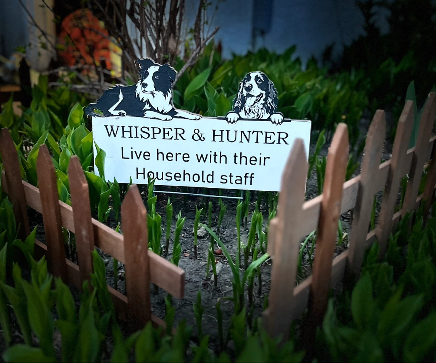 Custom made laser engraved Garden Sign - photo 2
