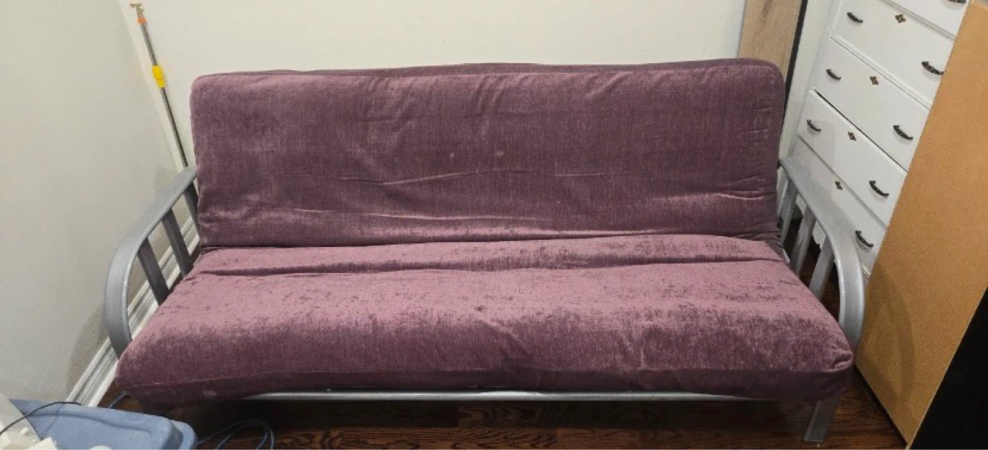 Futon couch (queen bed size)