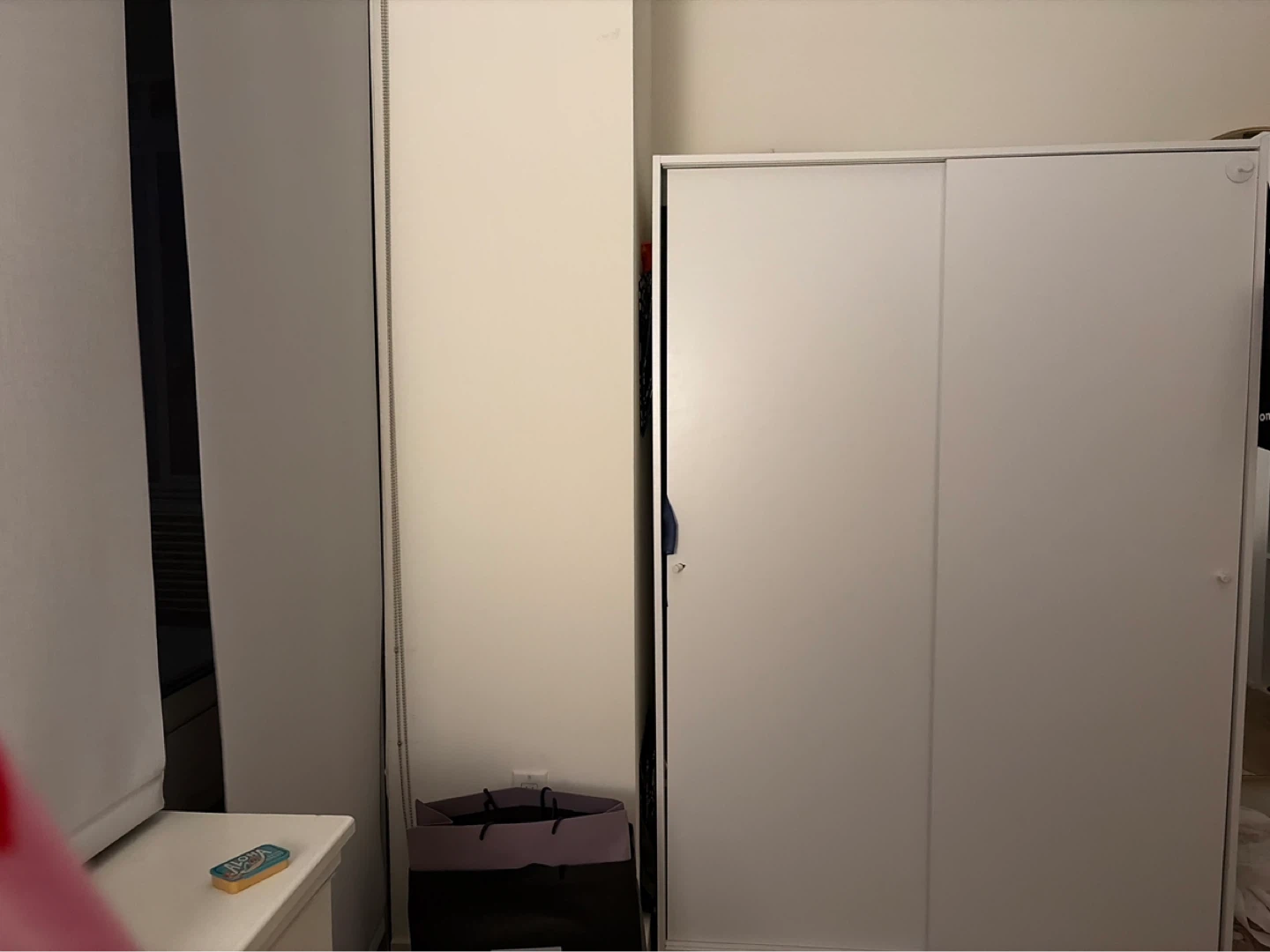 White Sliding Door Wardrobe (dissembled already) - photo 2