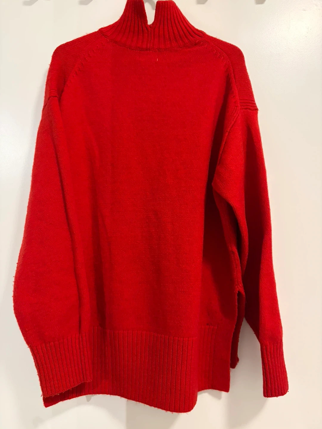 H&M / Women's Red Mock Neck Sweater - photo 2