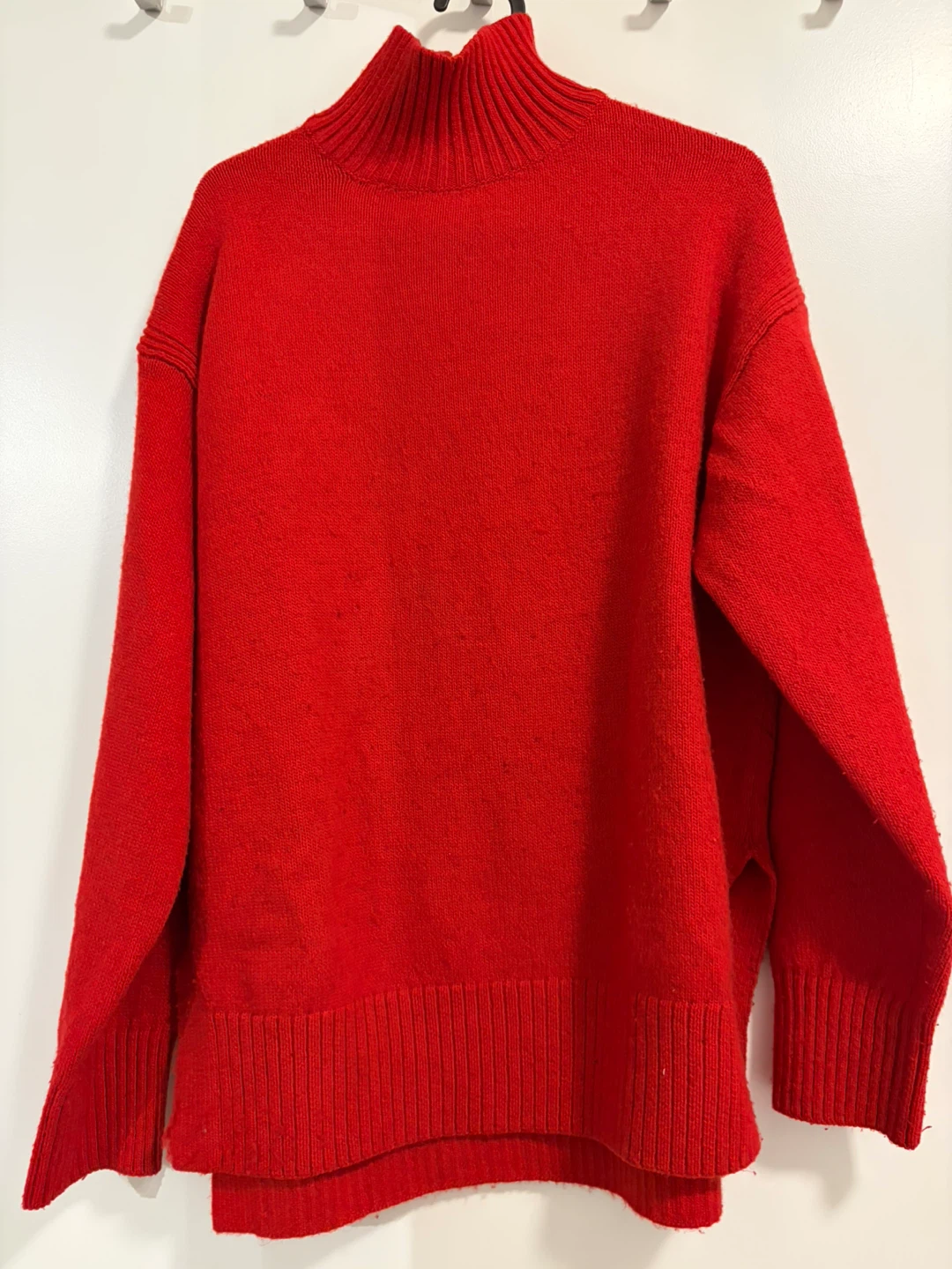 H&M / Women's Red Mock Neck Sweater
